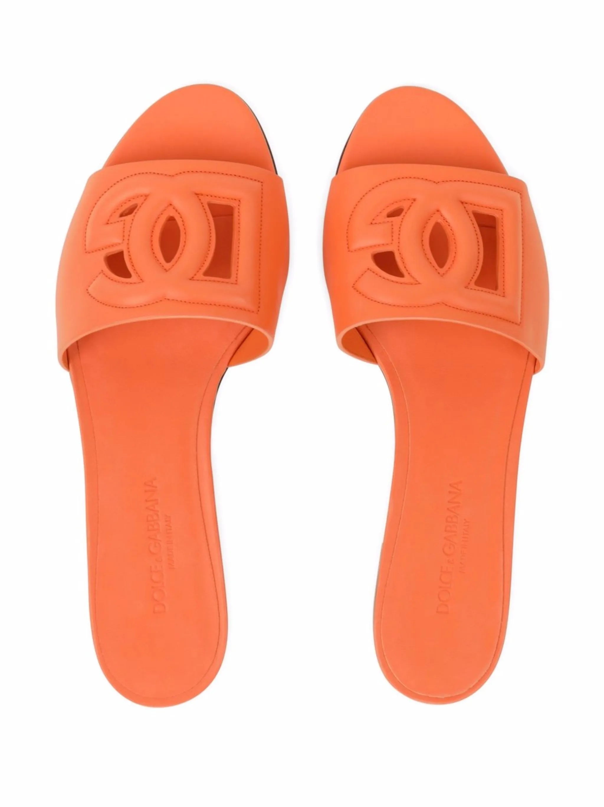 DG Logo leather sandals
