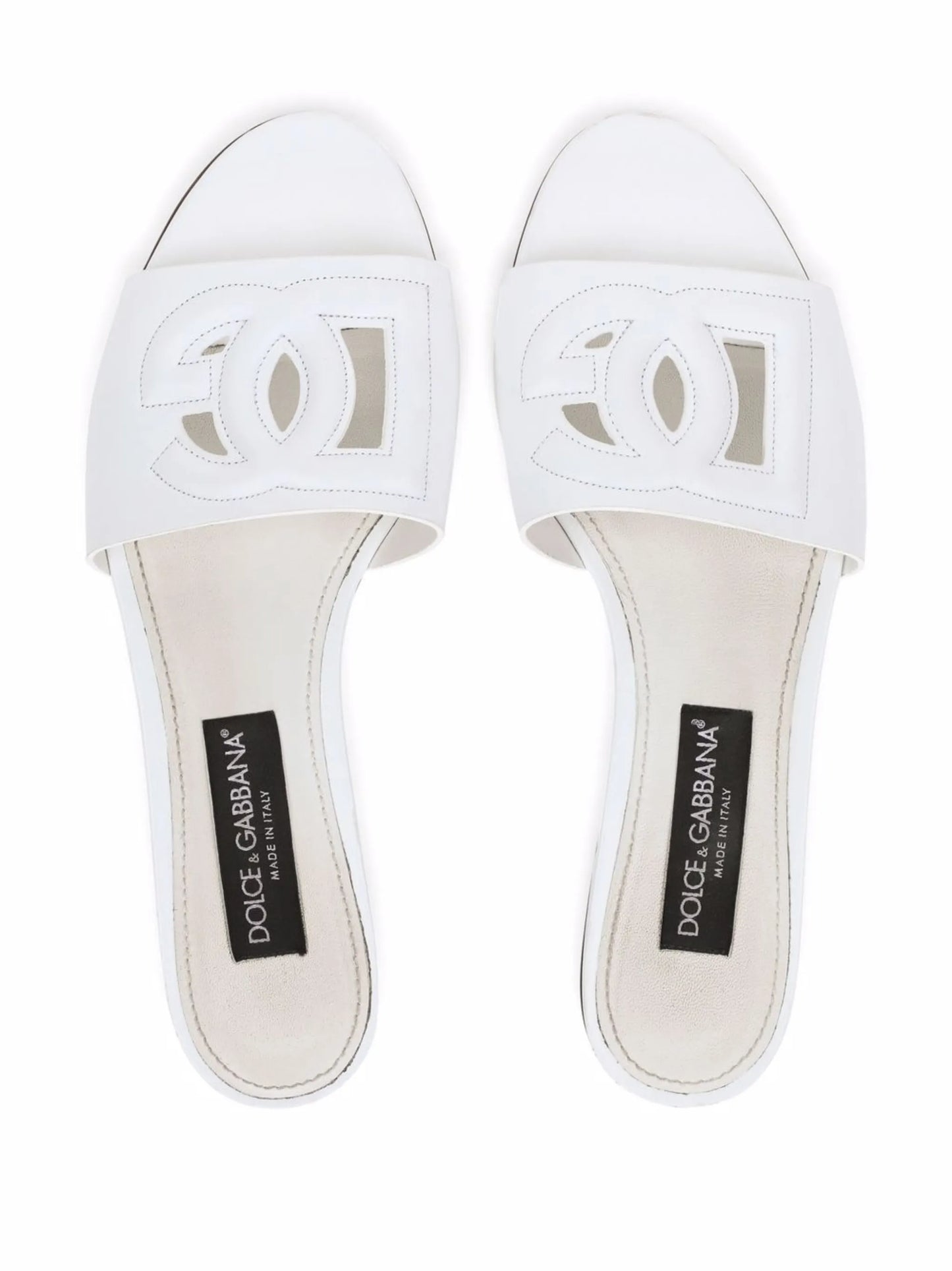 DG Logo leather sandals