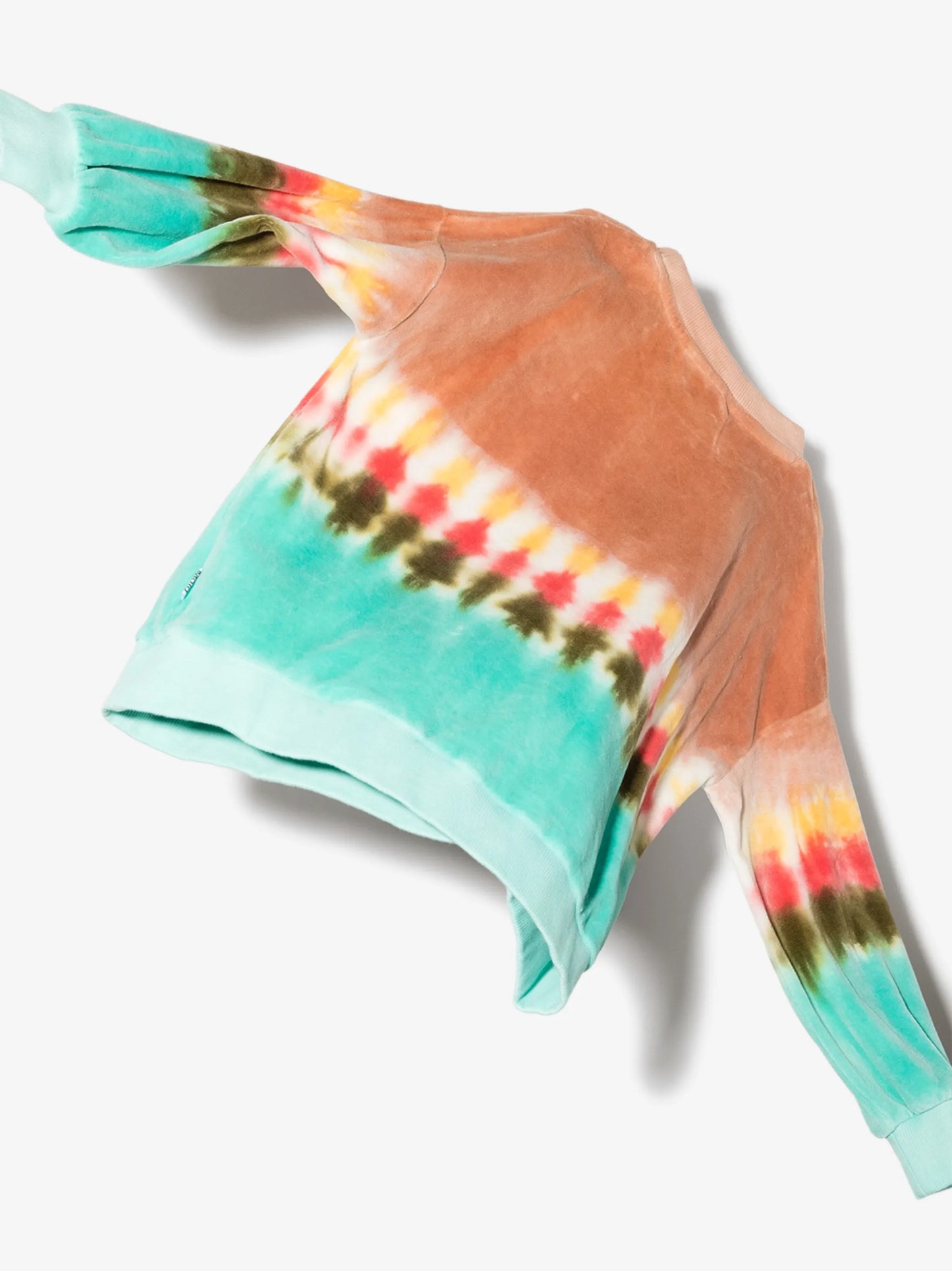 tie-dye velvet jumper