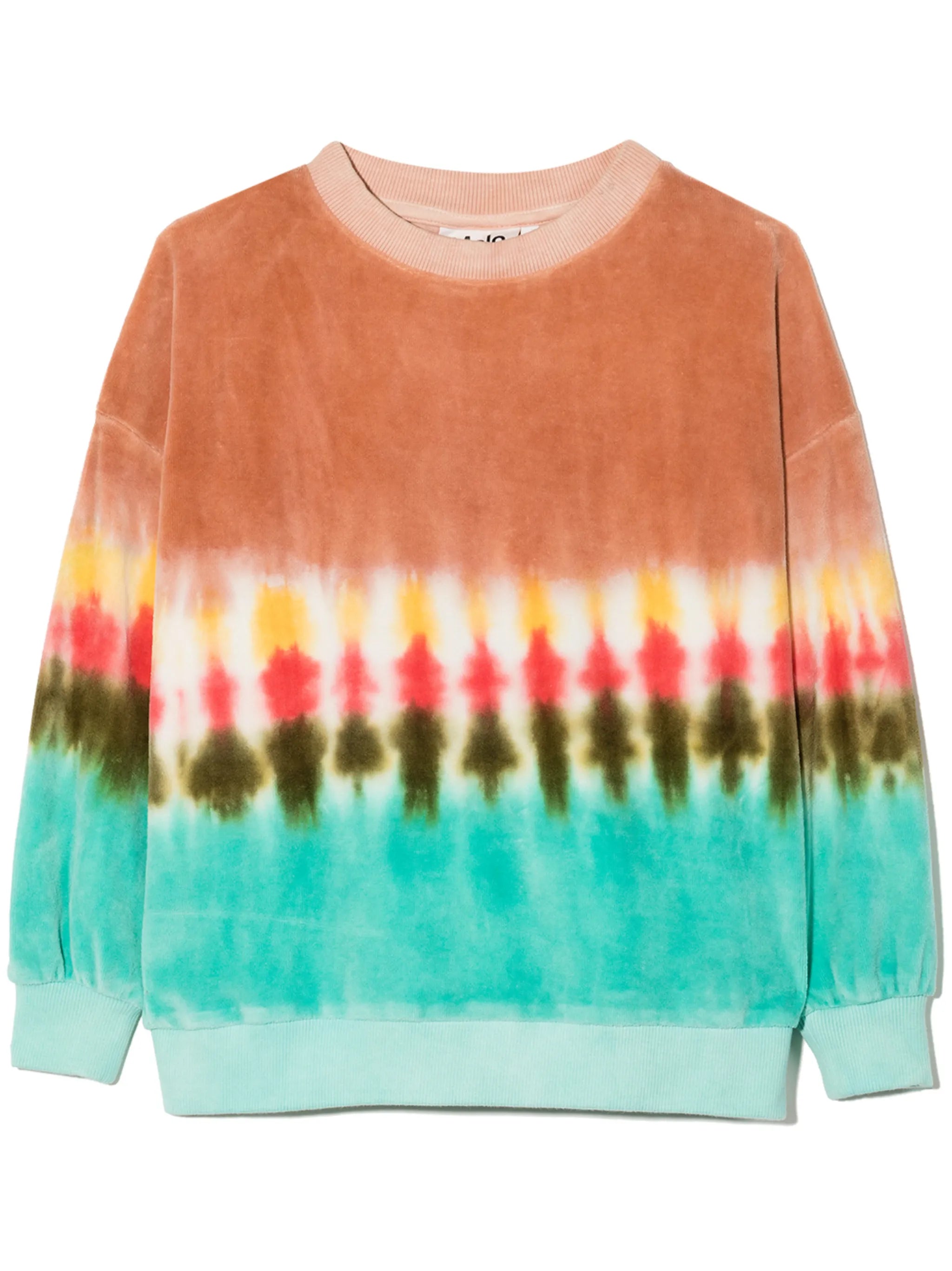 tie-dye velvet jumper