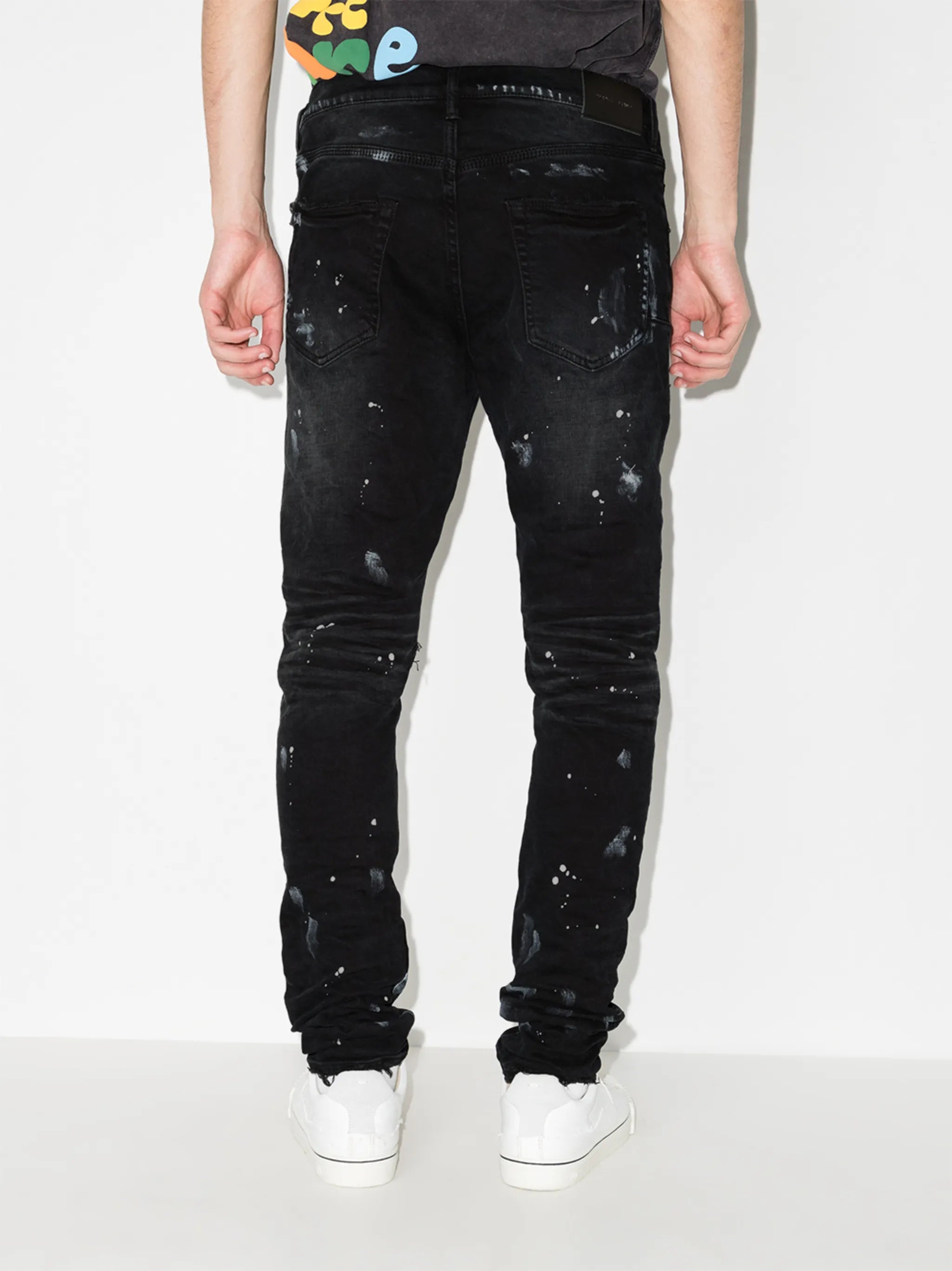 P001 Black Resin Knee Slit 'Black' 