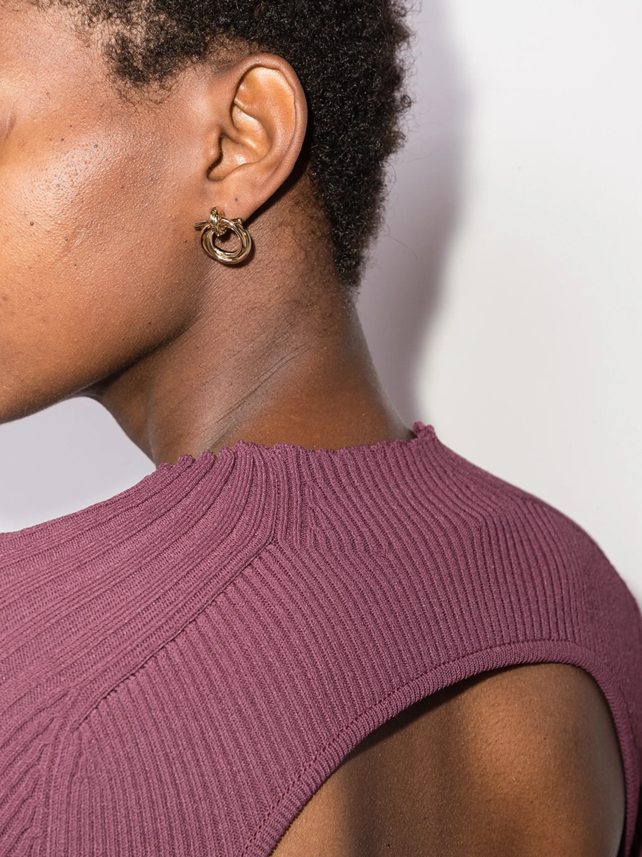 twisted Gancini earrings (S)