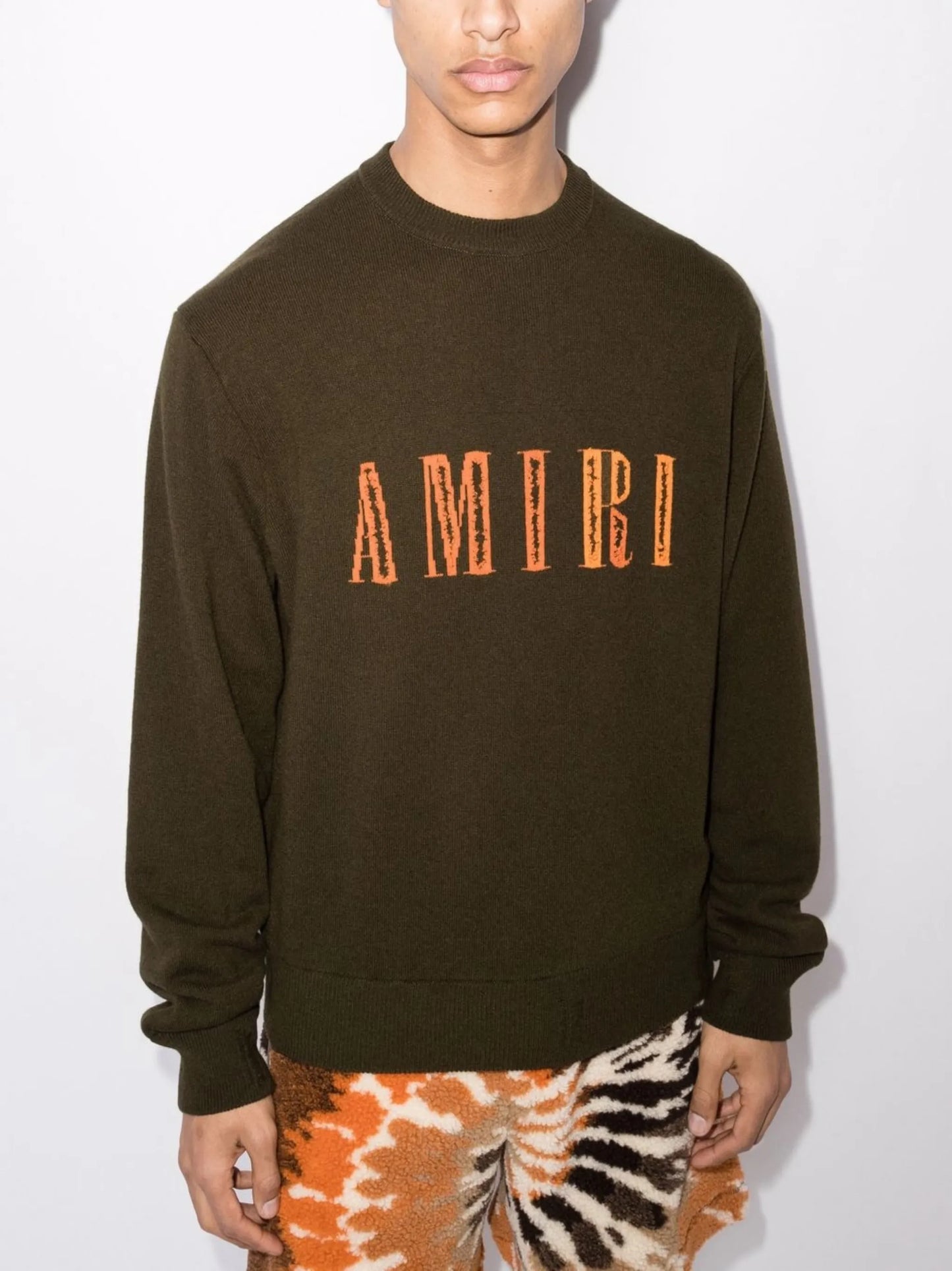 CUT AWAY LOGO CREW MilitaryNastrium Hoodie Sweatshirt "Black"
