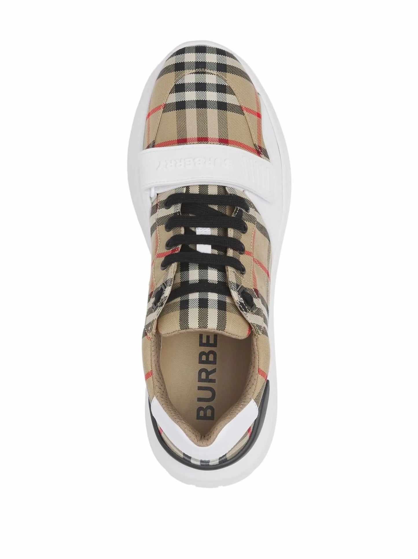 check suede sneakers