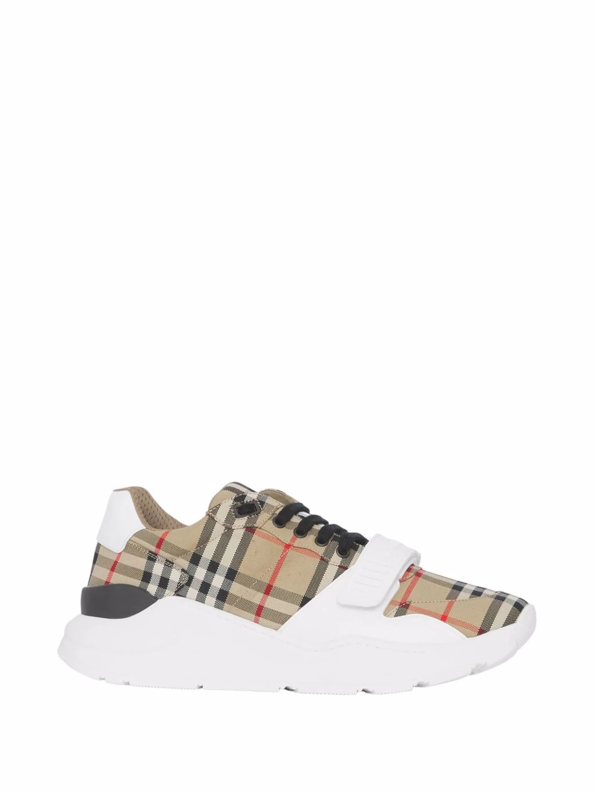 check suede sneakers