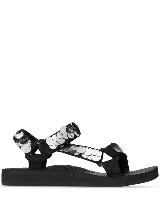 Trekky sequin-embellished sandals