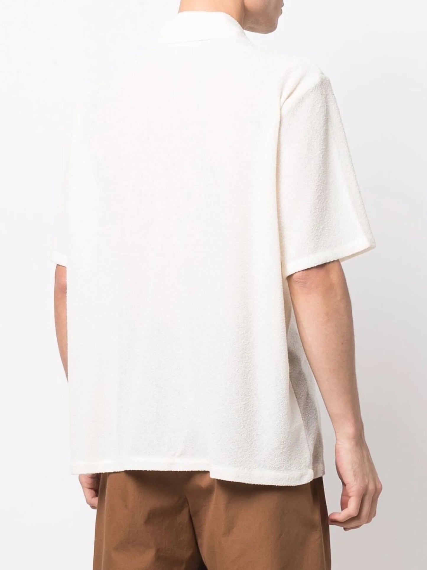 textured-finish short-sleeve shirt