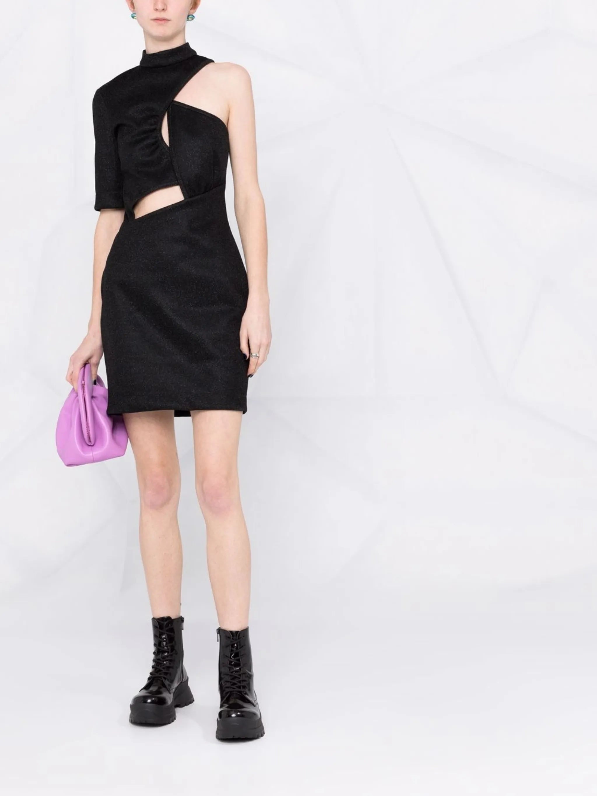 cut-out asymmetric dress
