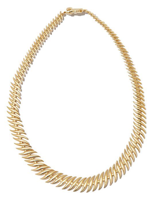 18kt yellow gold Flame necklace