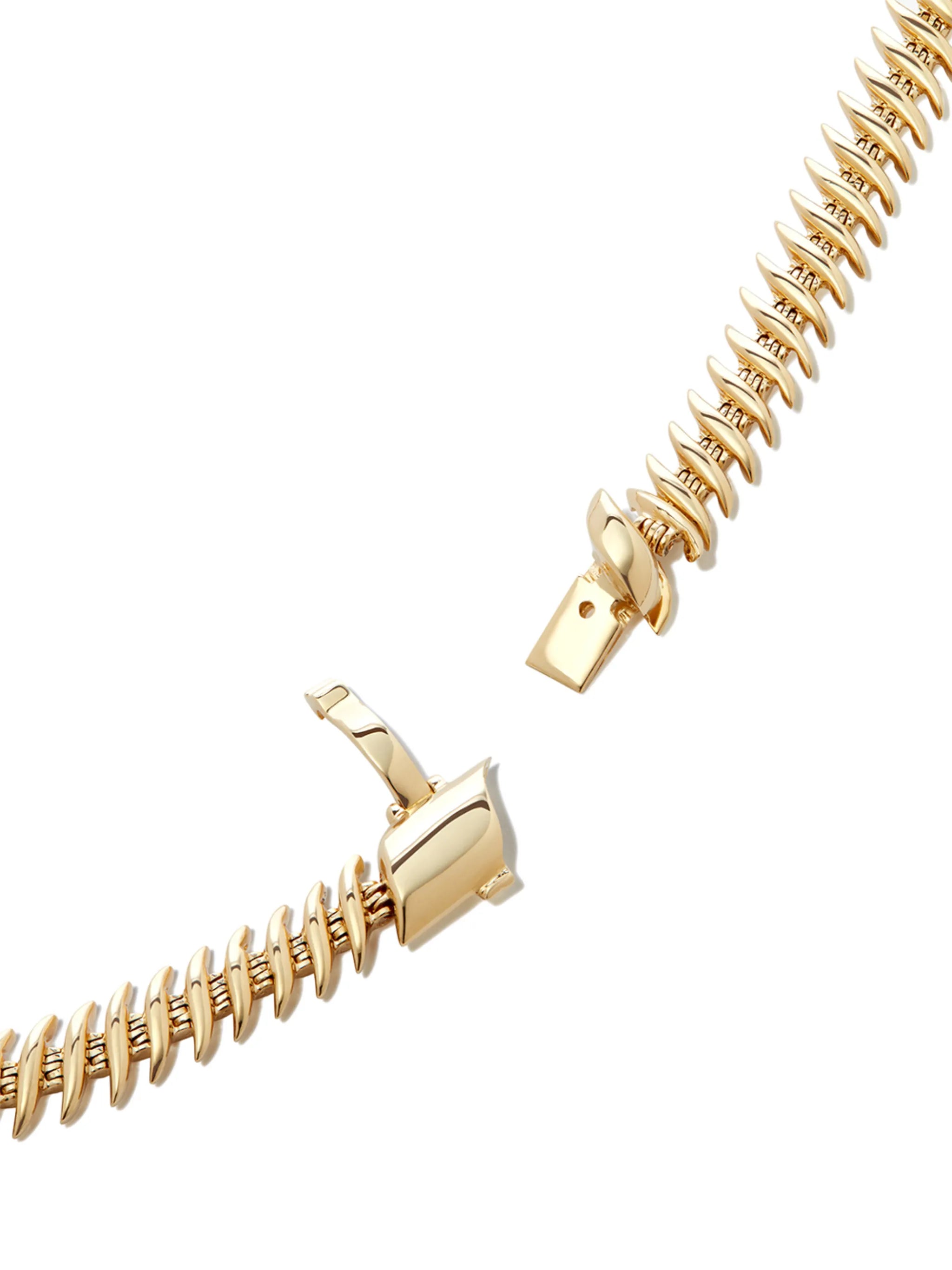 18kt yellow gold Flame necklace