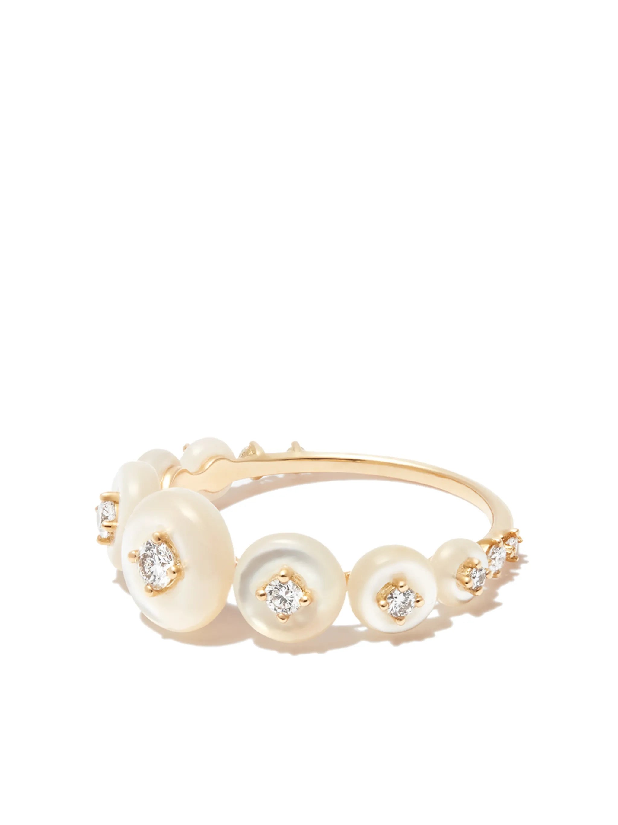 18kt yellow gold Surrounding small ring