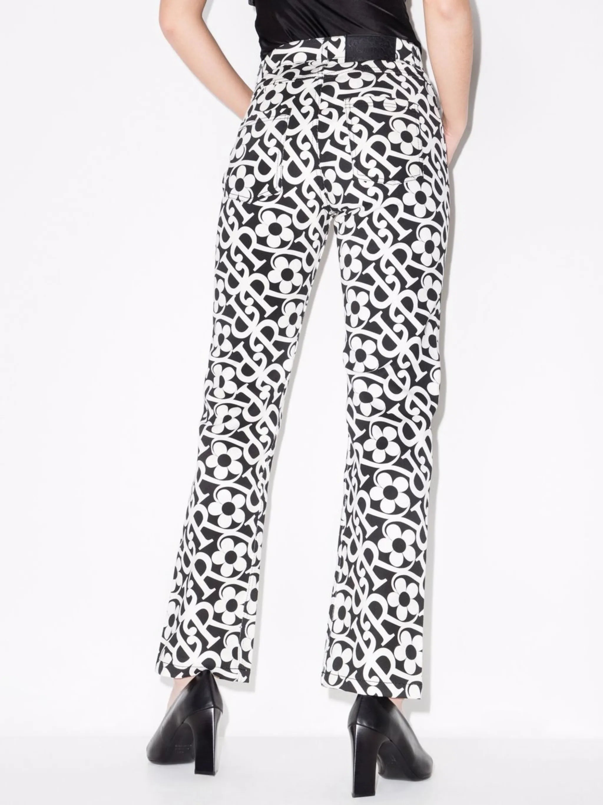 Daisy logo straight-leg jeans