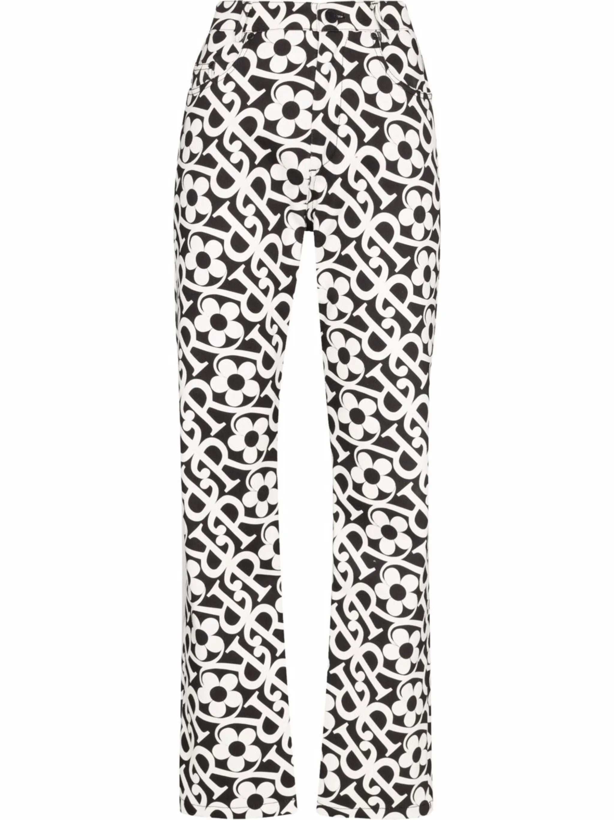 Daisy logo straight-leg jeans