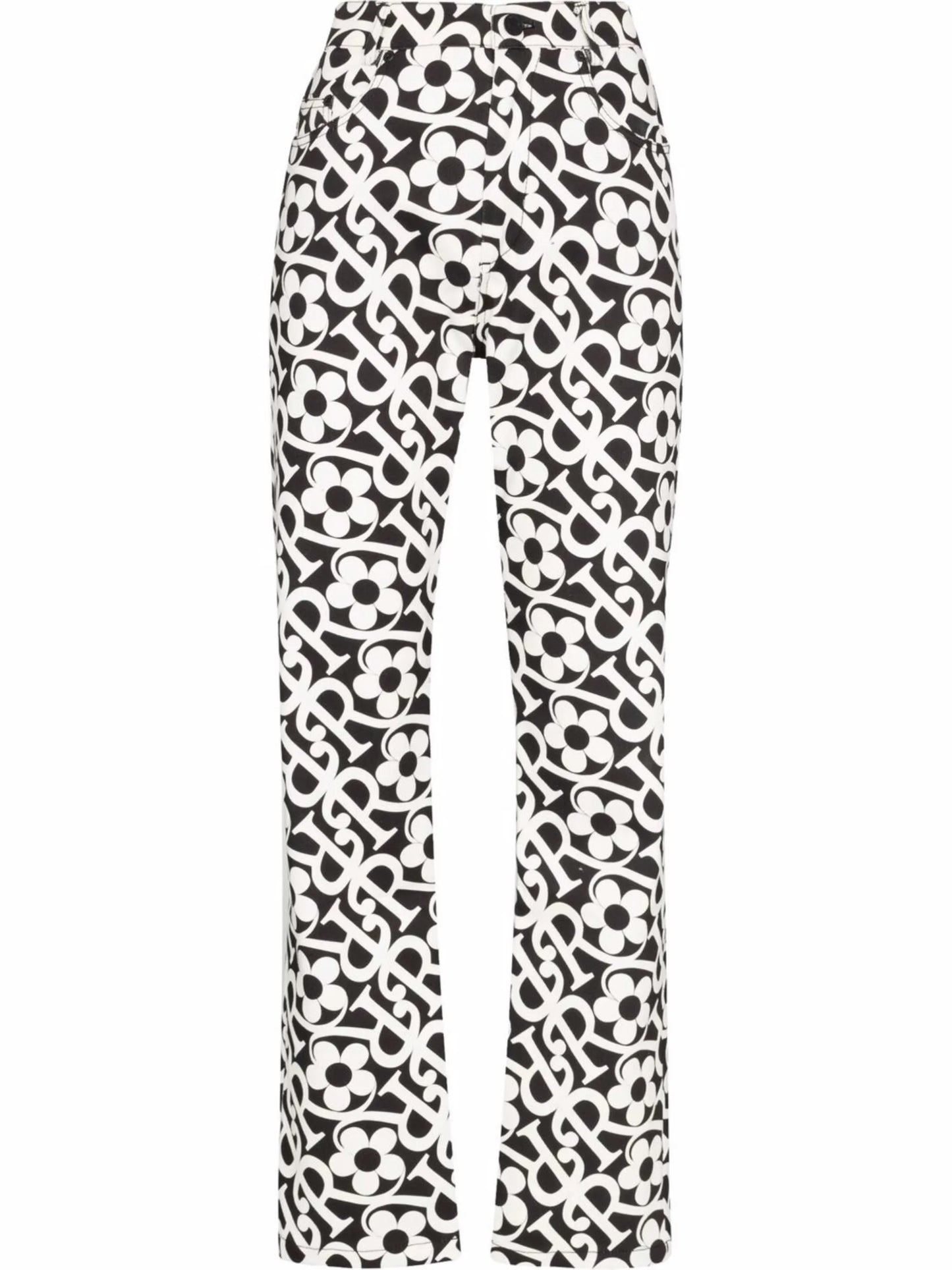 Daisy logo straight-leg jeans