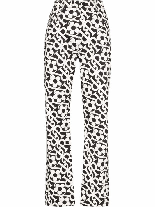 Daisy logo straight-leg jeans