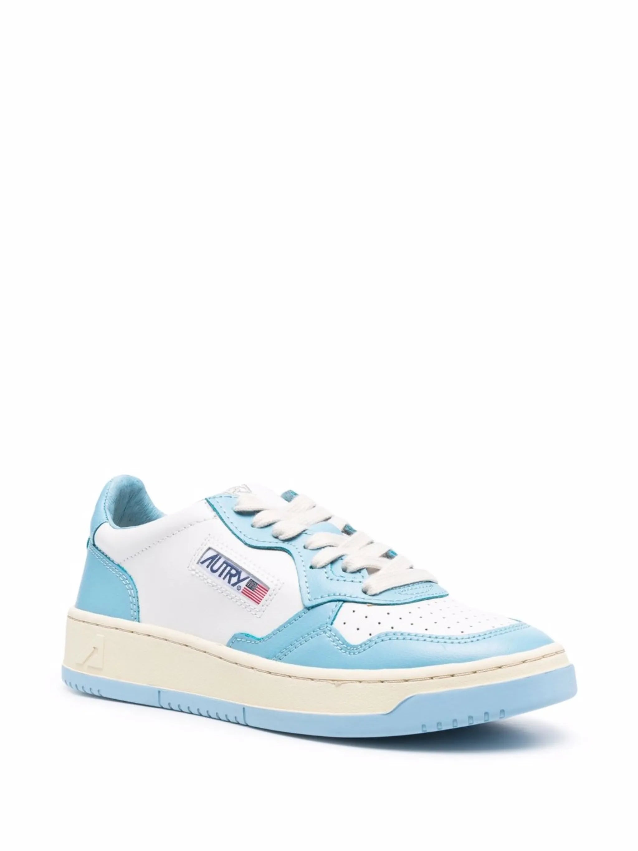 panelled low-top sneakers