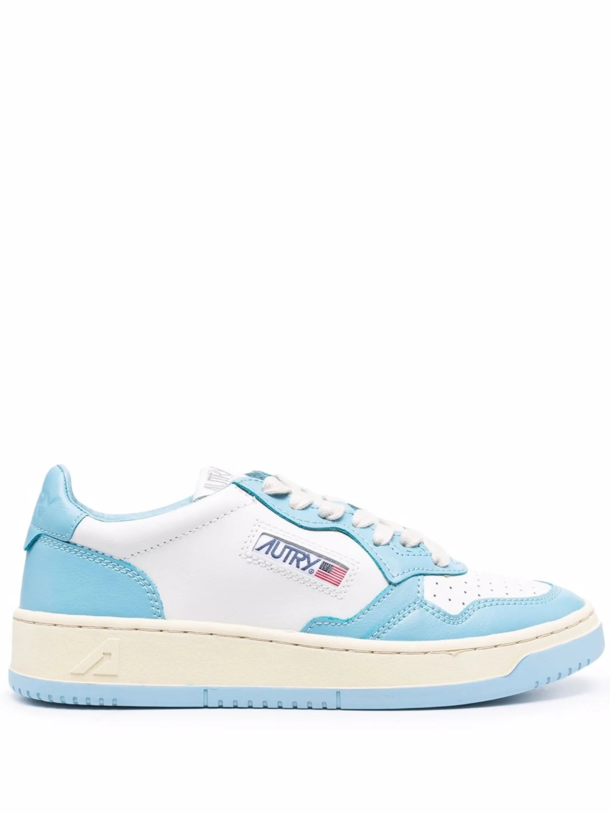 panelled low-top sneakers