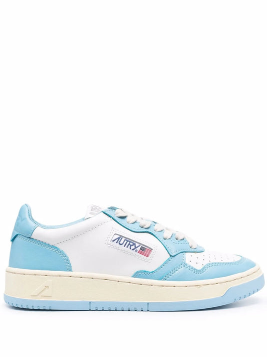 panelled low-top sneakers