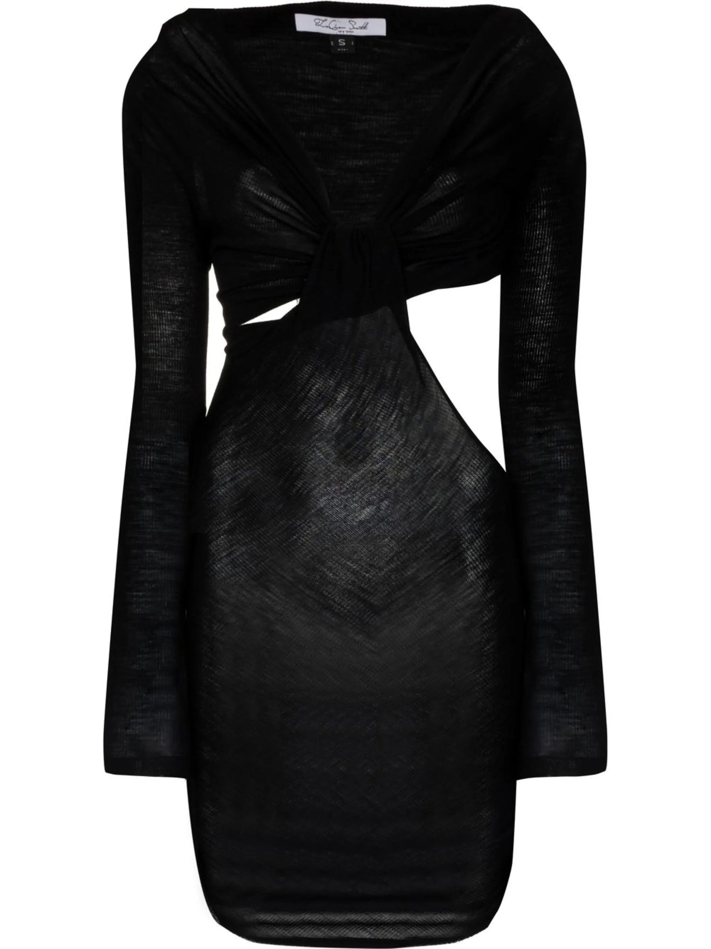 cutout-detail twist mini dress