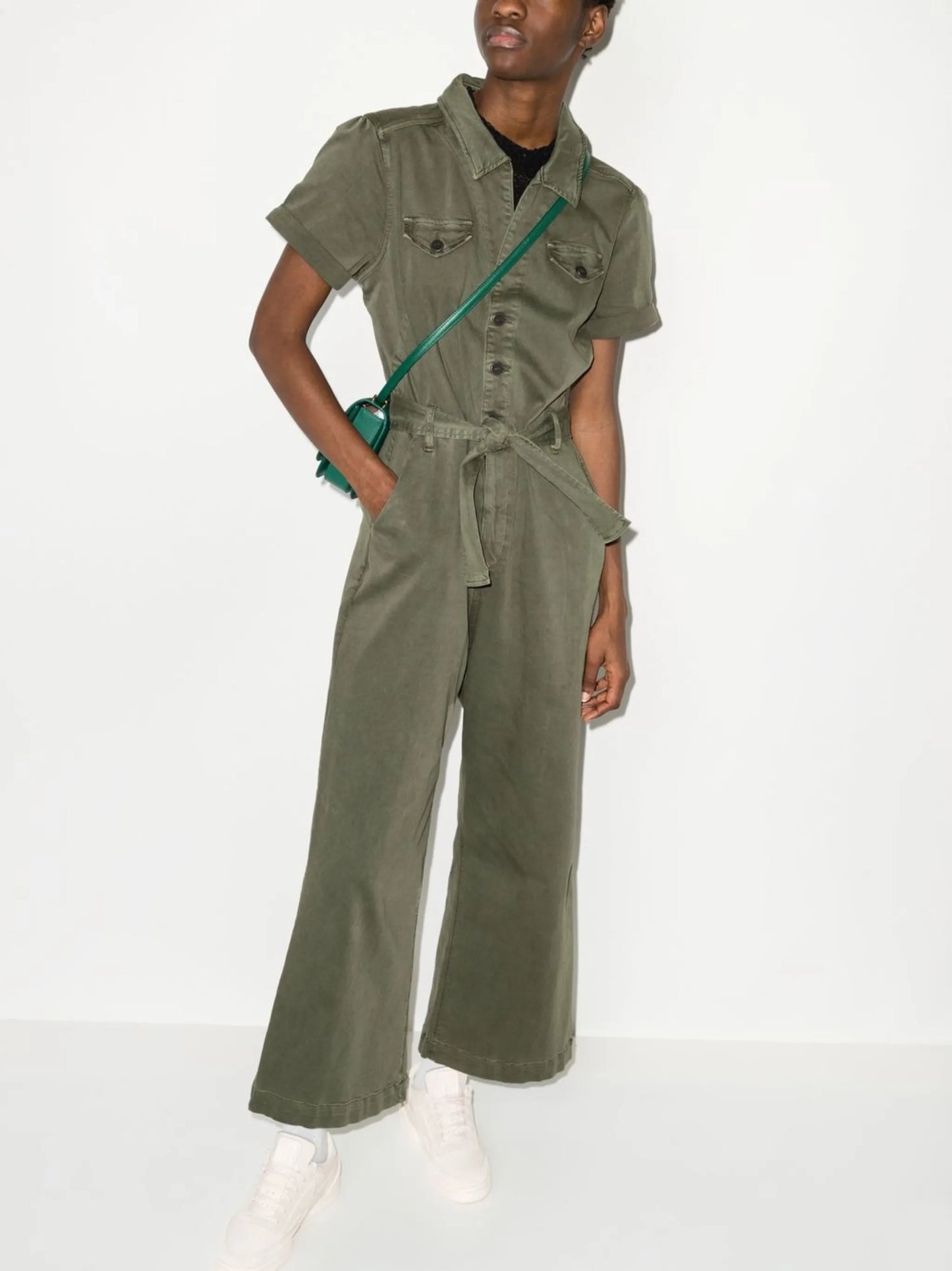 Anessa short-sleeved jumpsuit