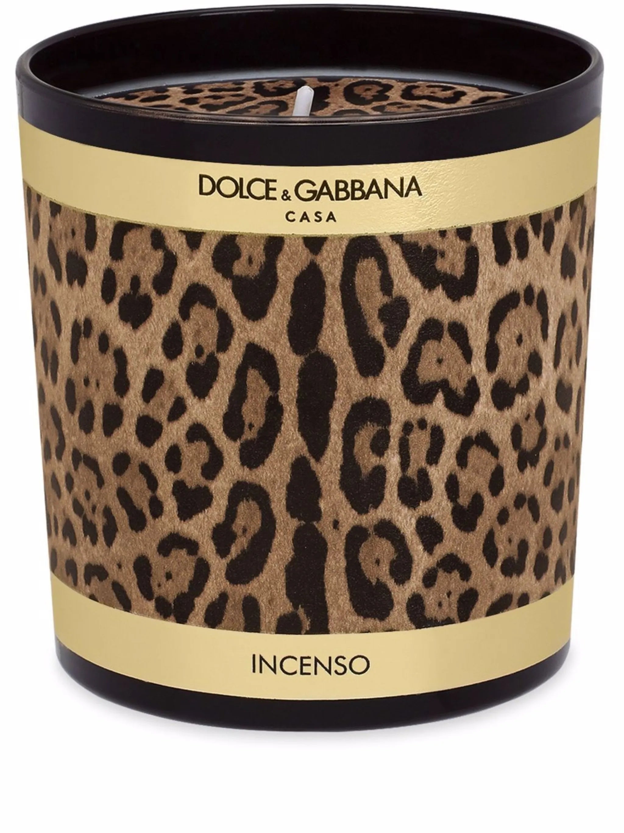 leopard-print scented candle (250g)