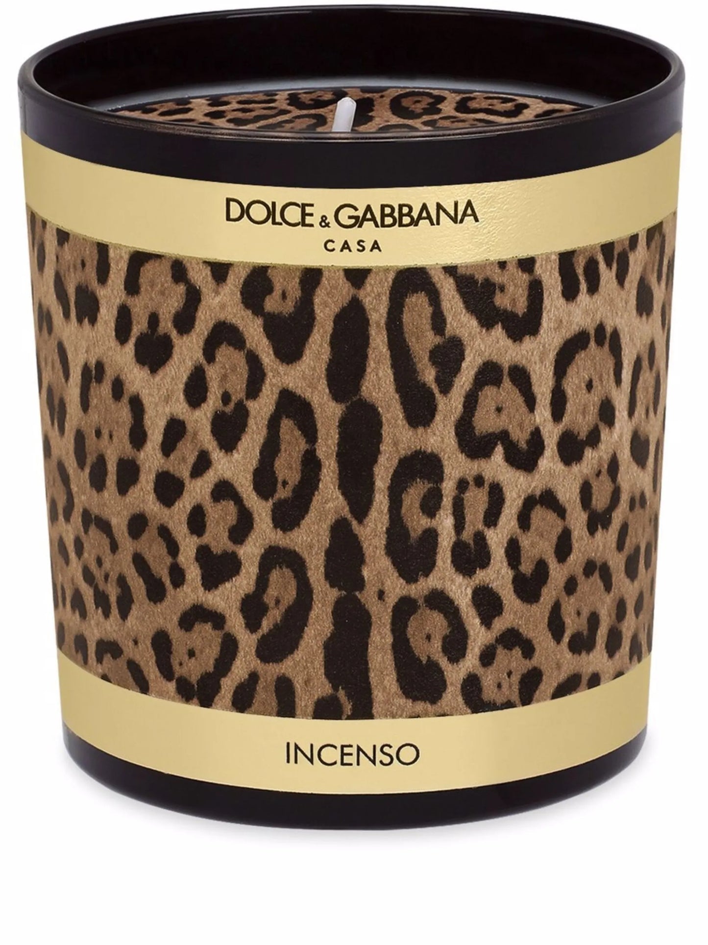 leopard-print scented candle (250g)