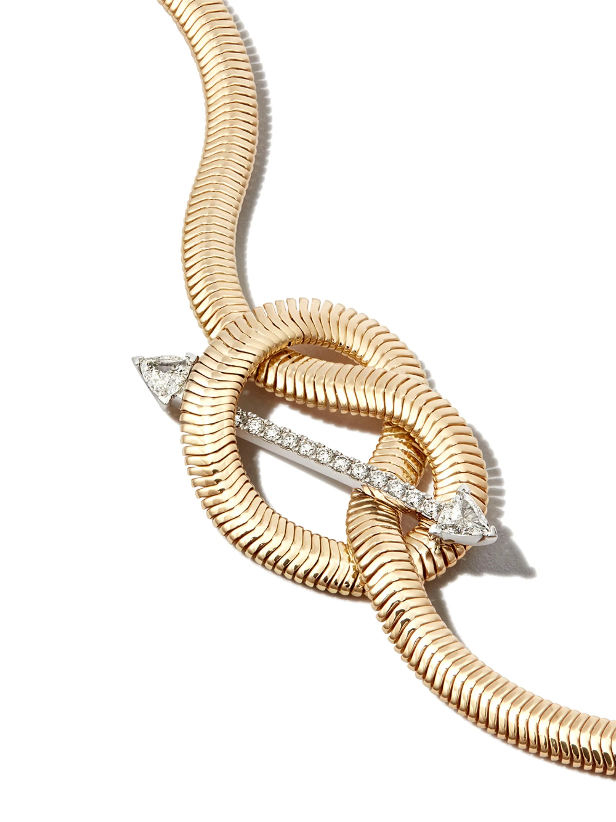 18kt yellow gold Feelings Knot diamond bracelet
