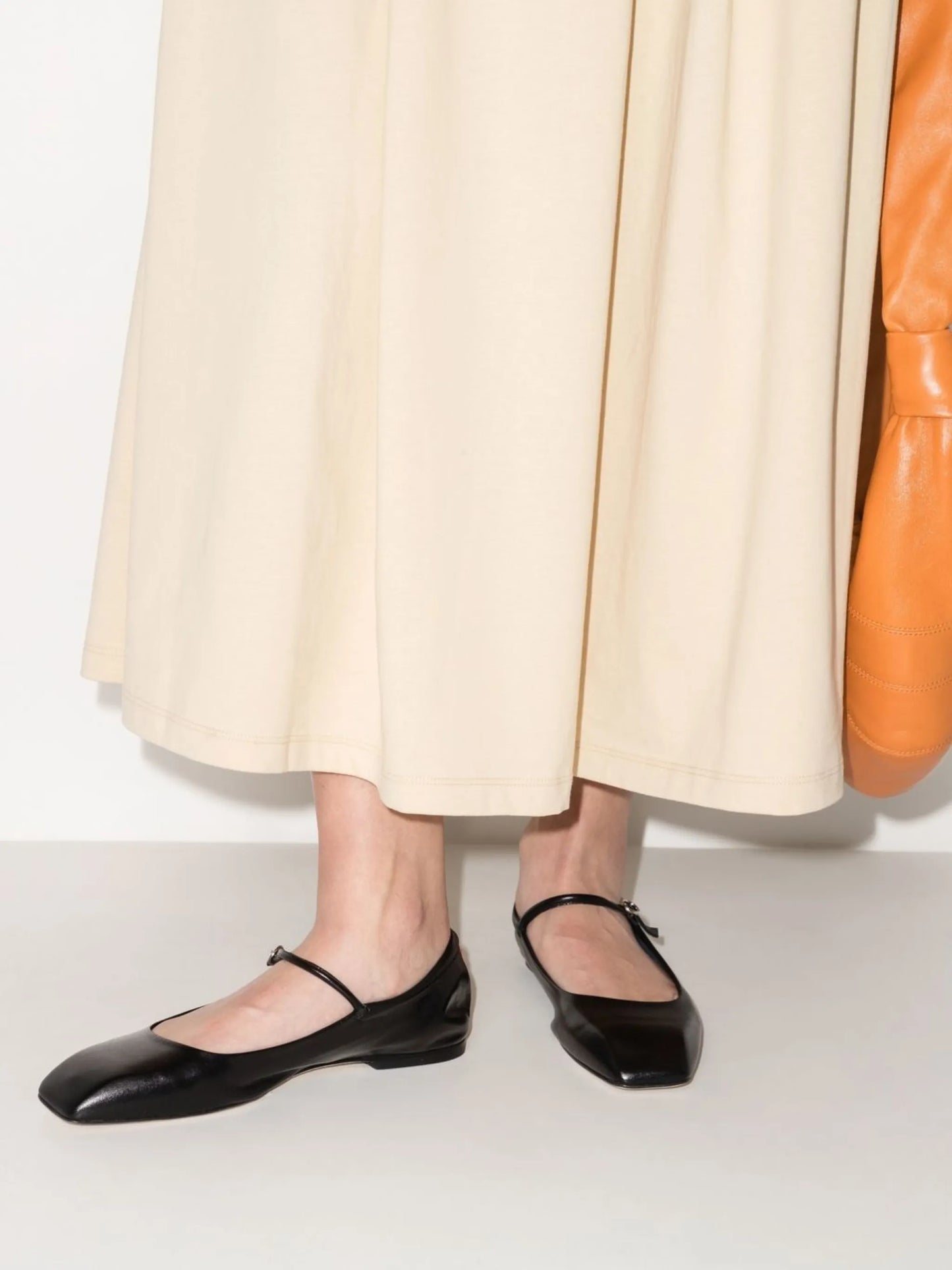 square toe ballerina shoes