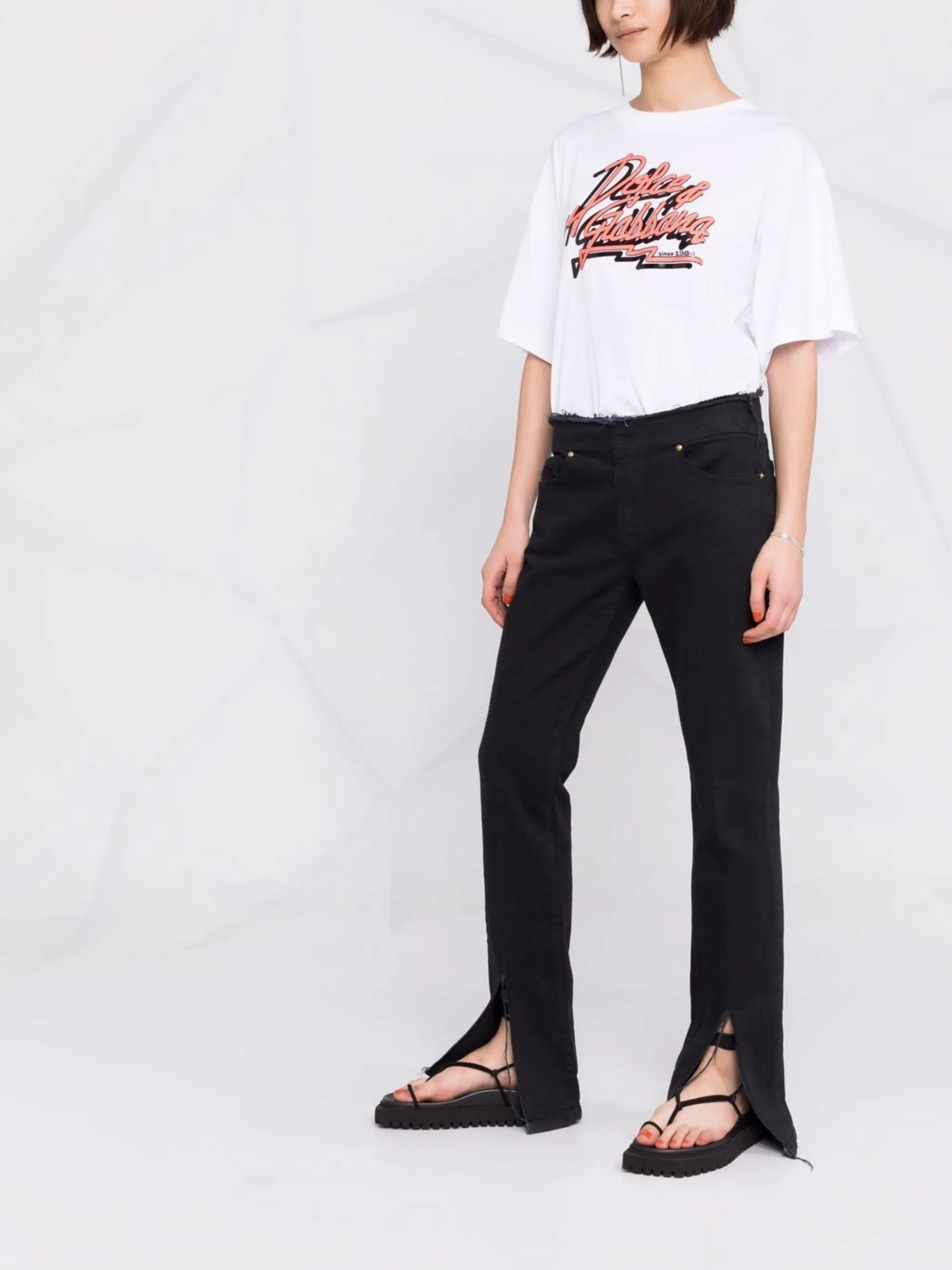 logo-print T-shirt