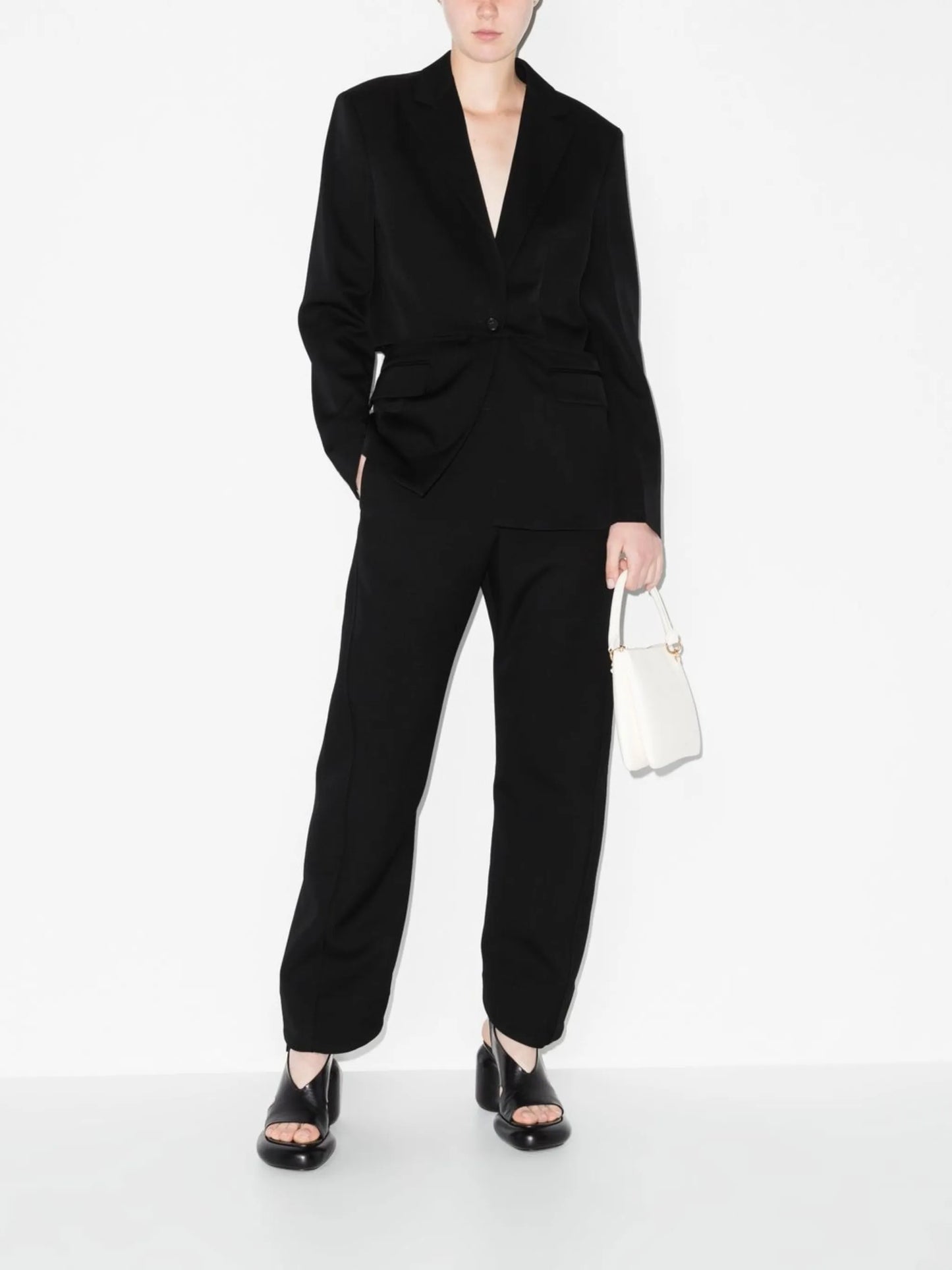cut-out oversized blazer