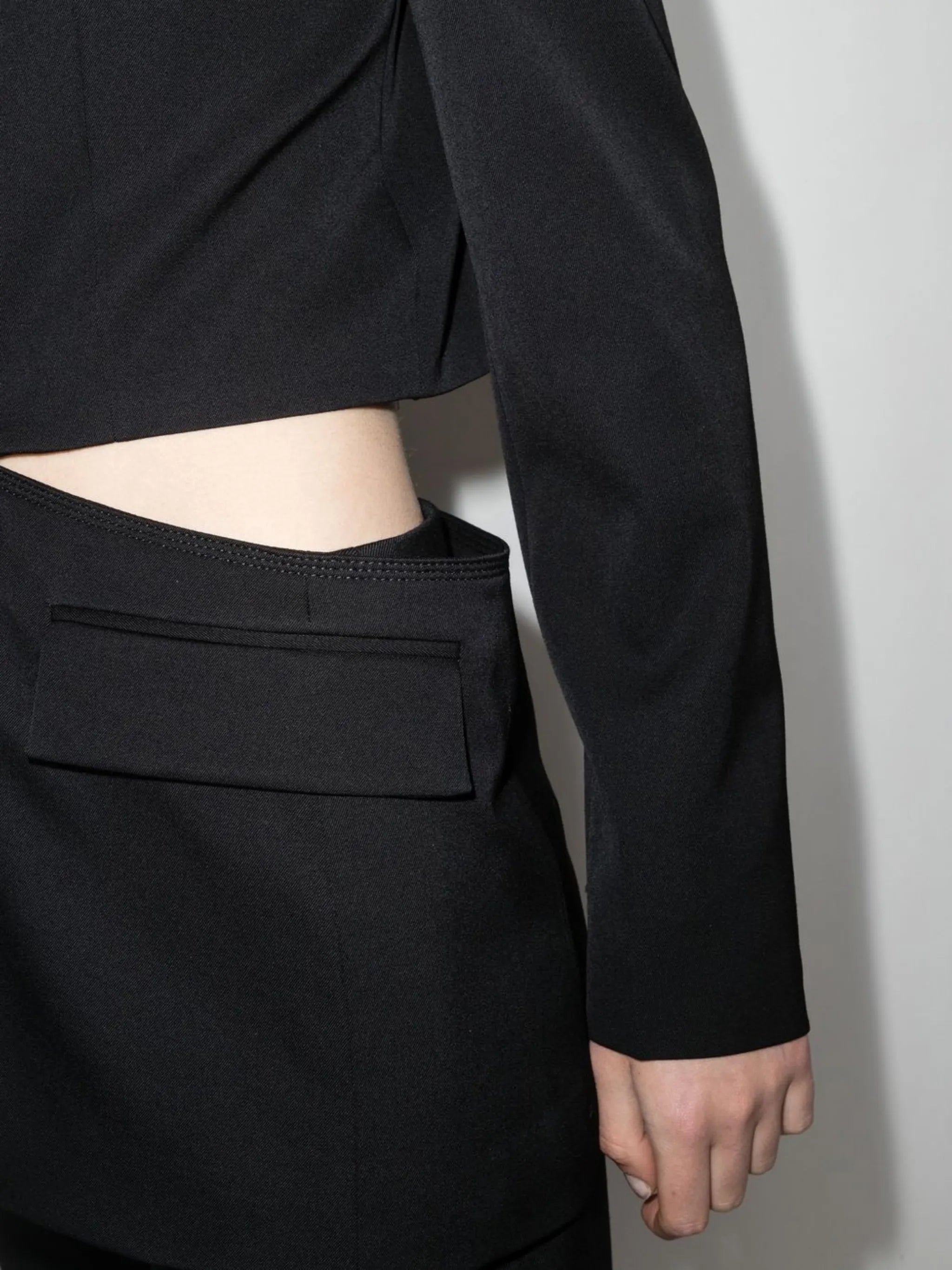 cut-out oversized blazer