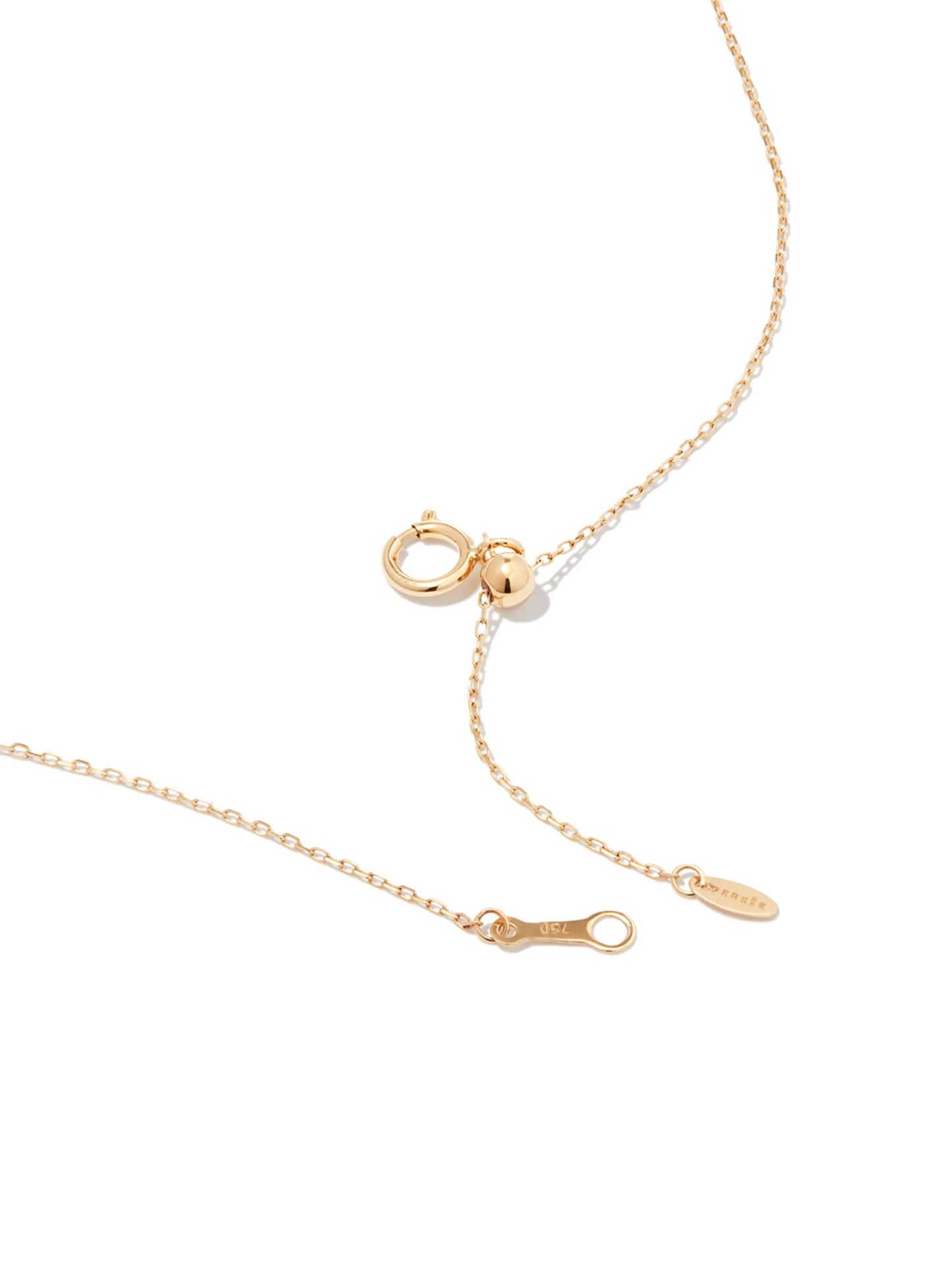 18kt yellow gold diamond pendant necklace