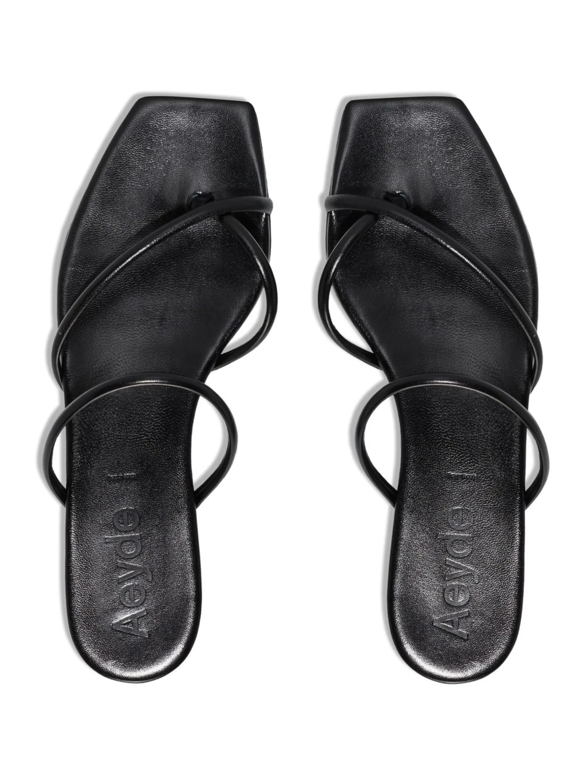 square-toe flat sandals