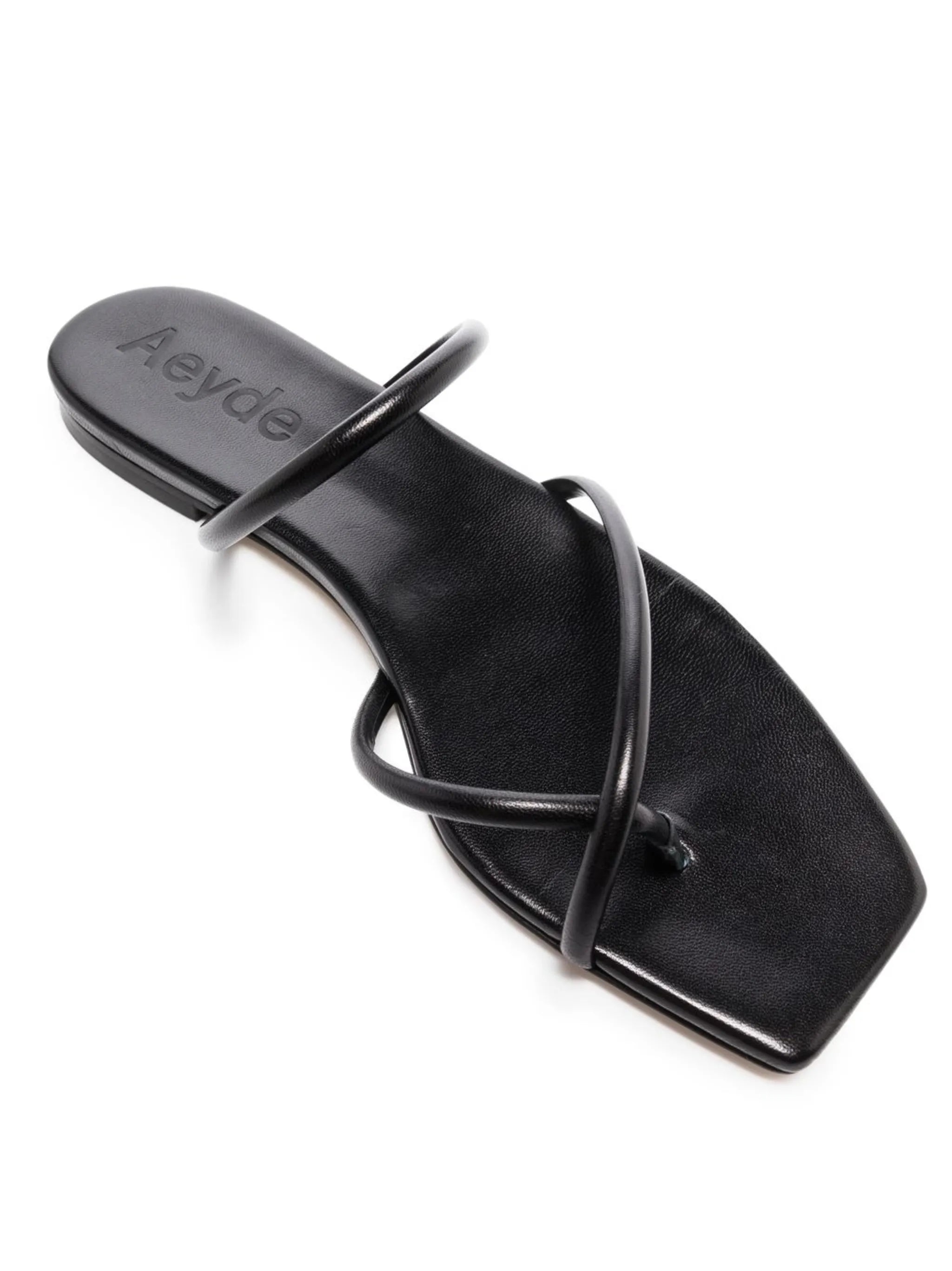 square-toe flat sandals