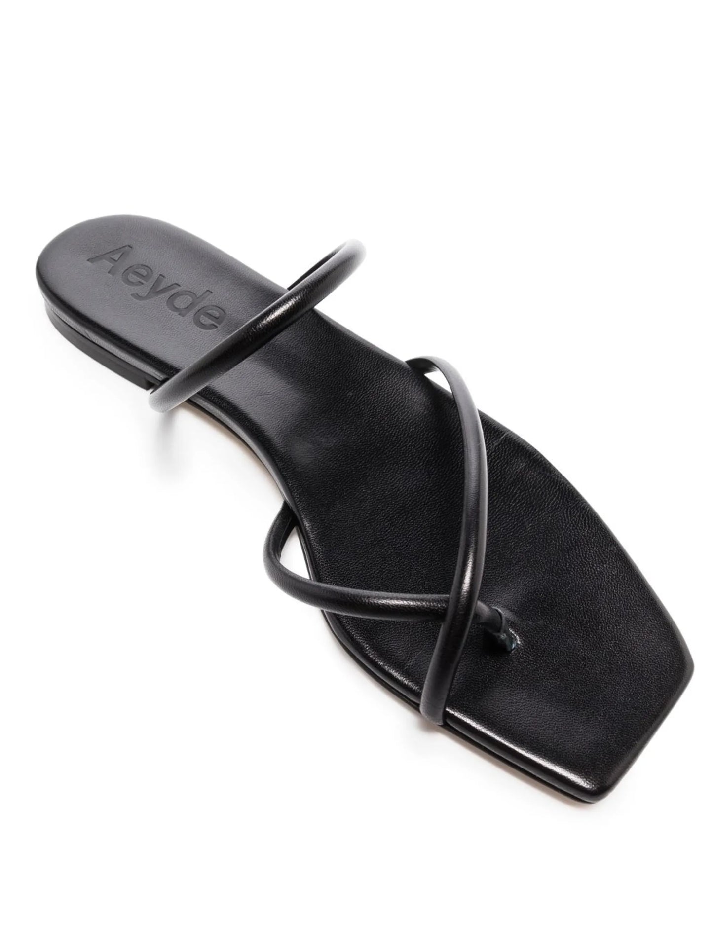square-toe flat sandals