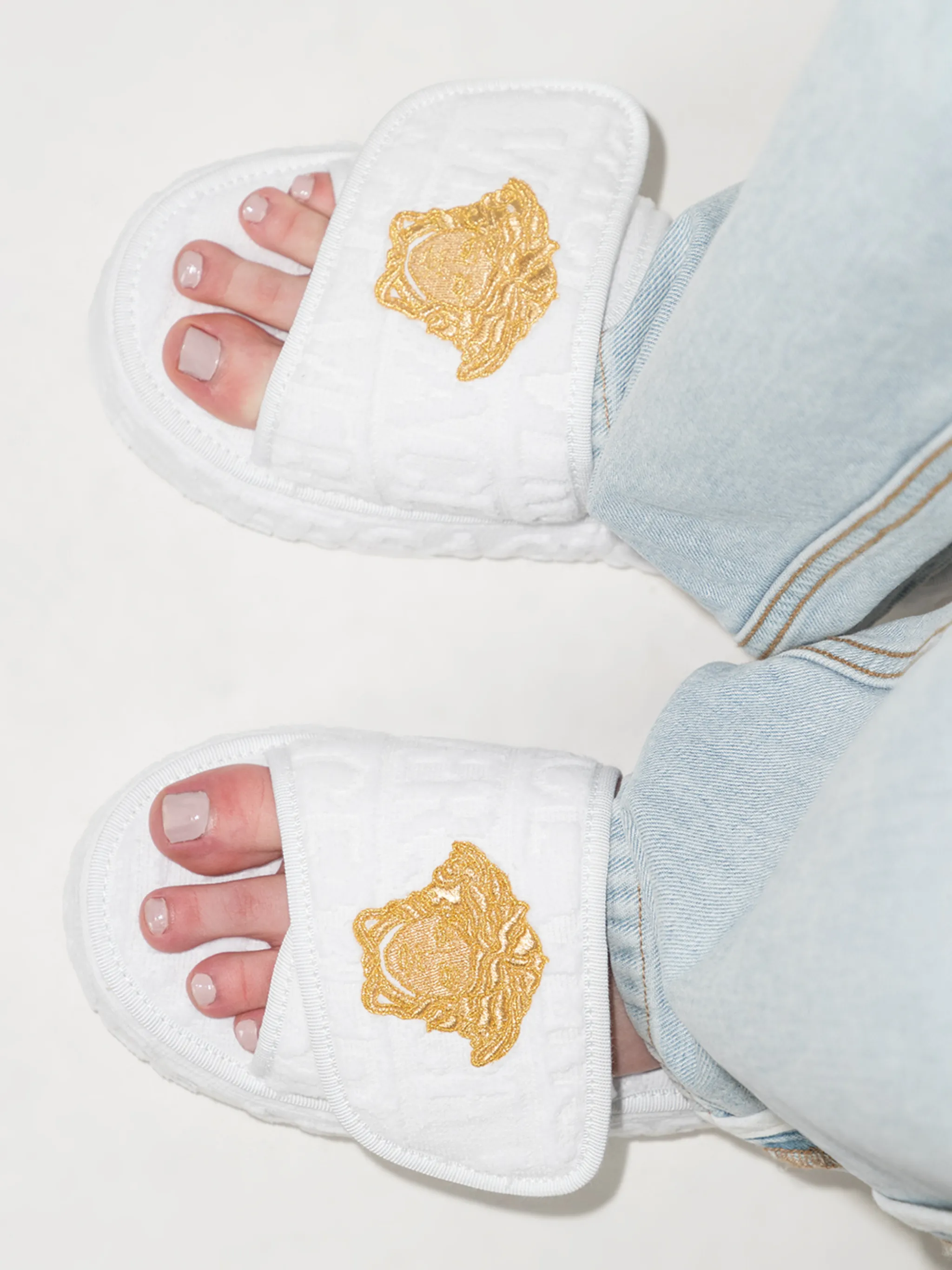 Medusa Head platform slippers