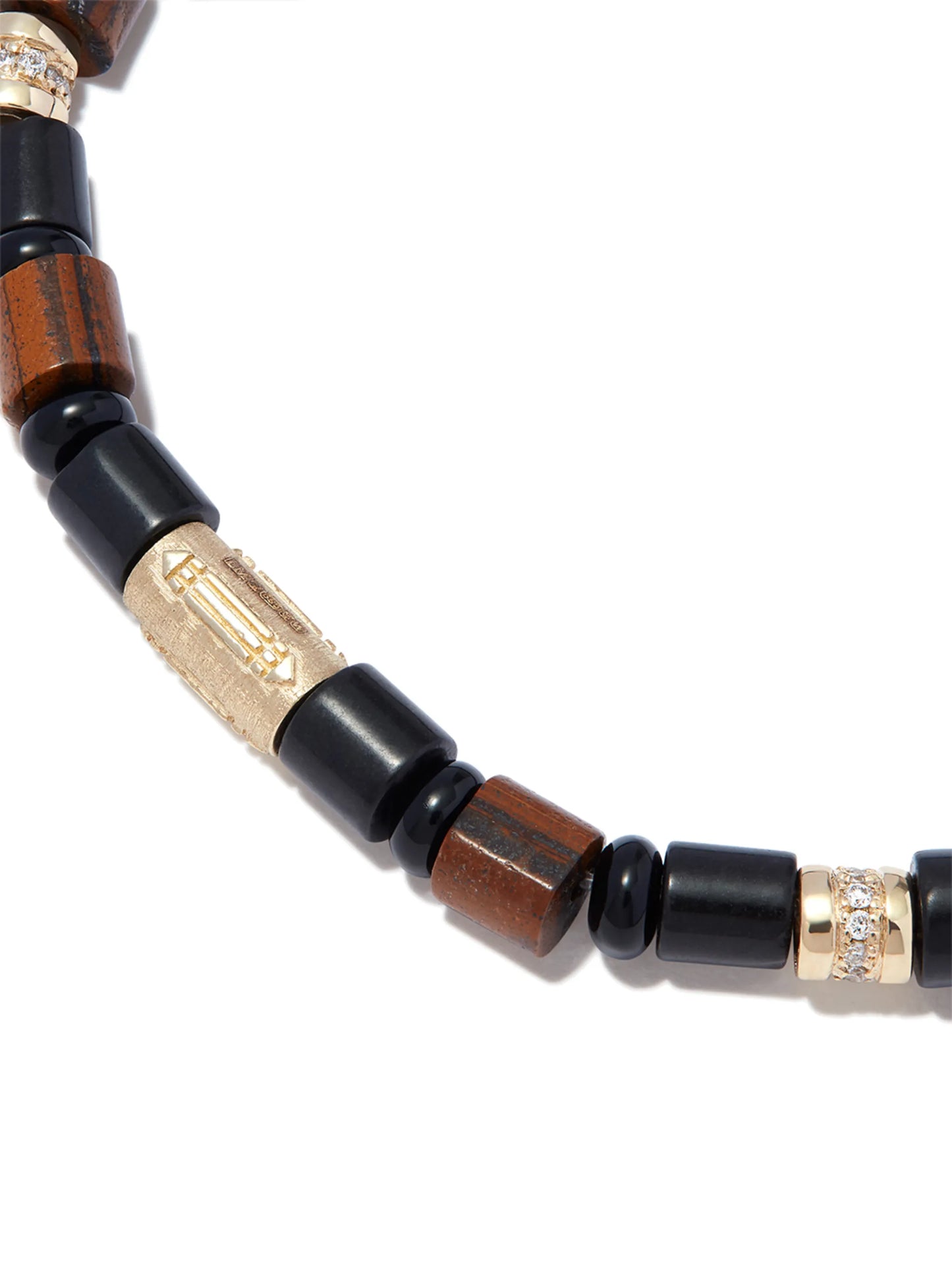 14kt yellow gold beaded bracelet