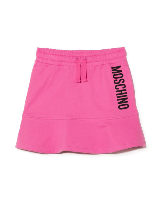 logo-print skirt