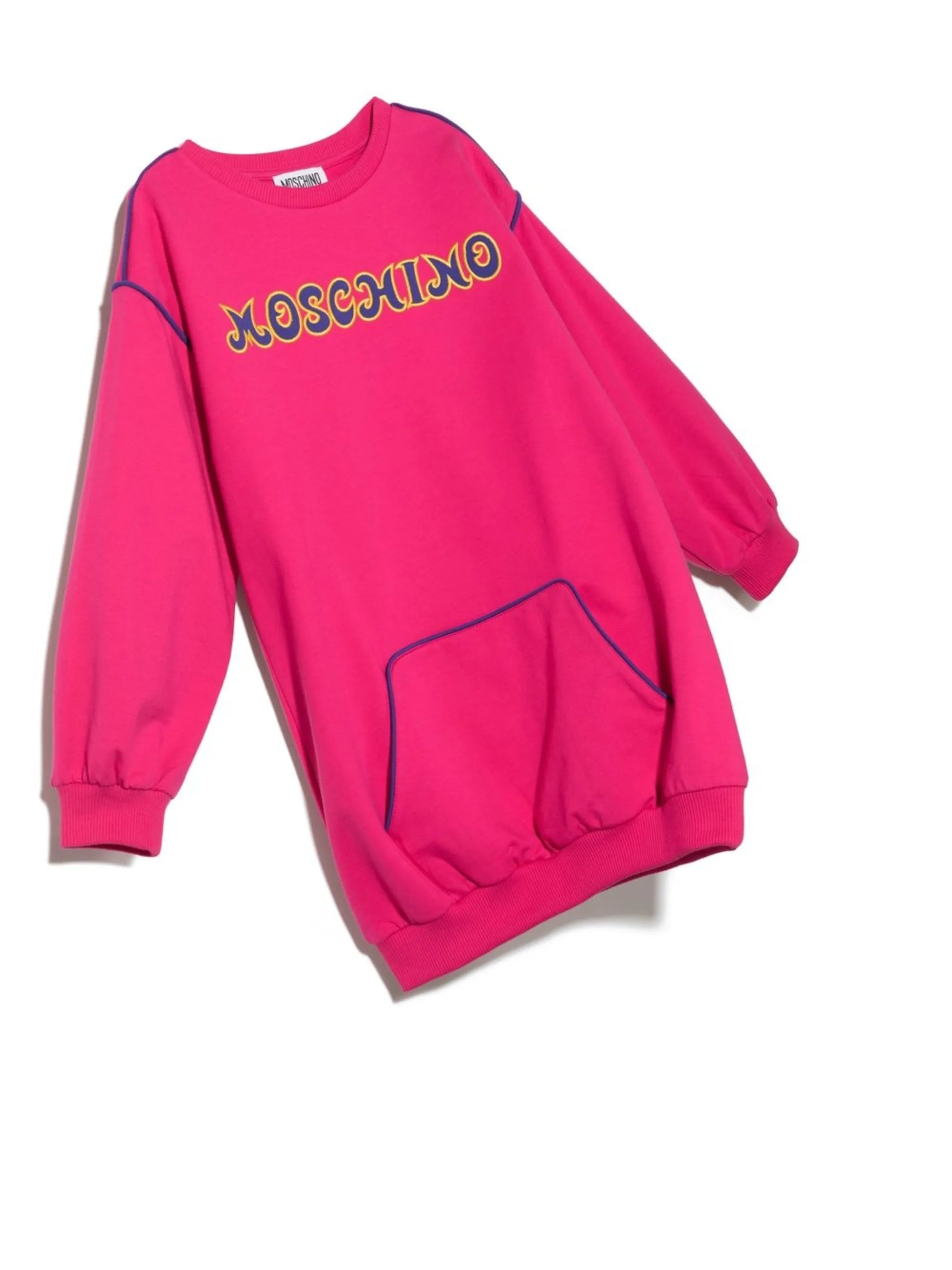 logo-embroidered jumper dress