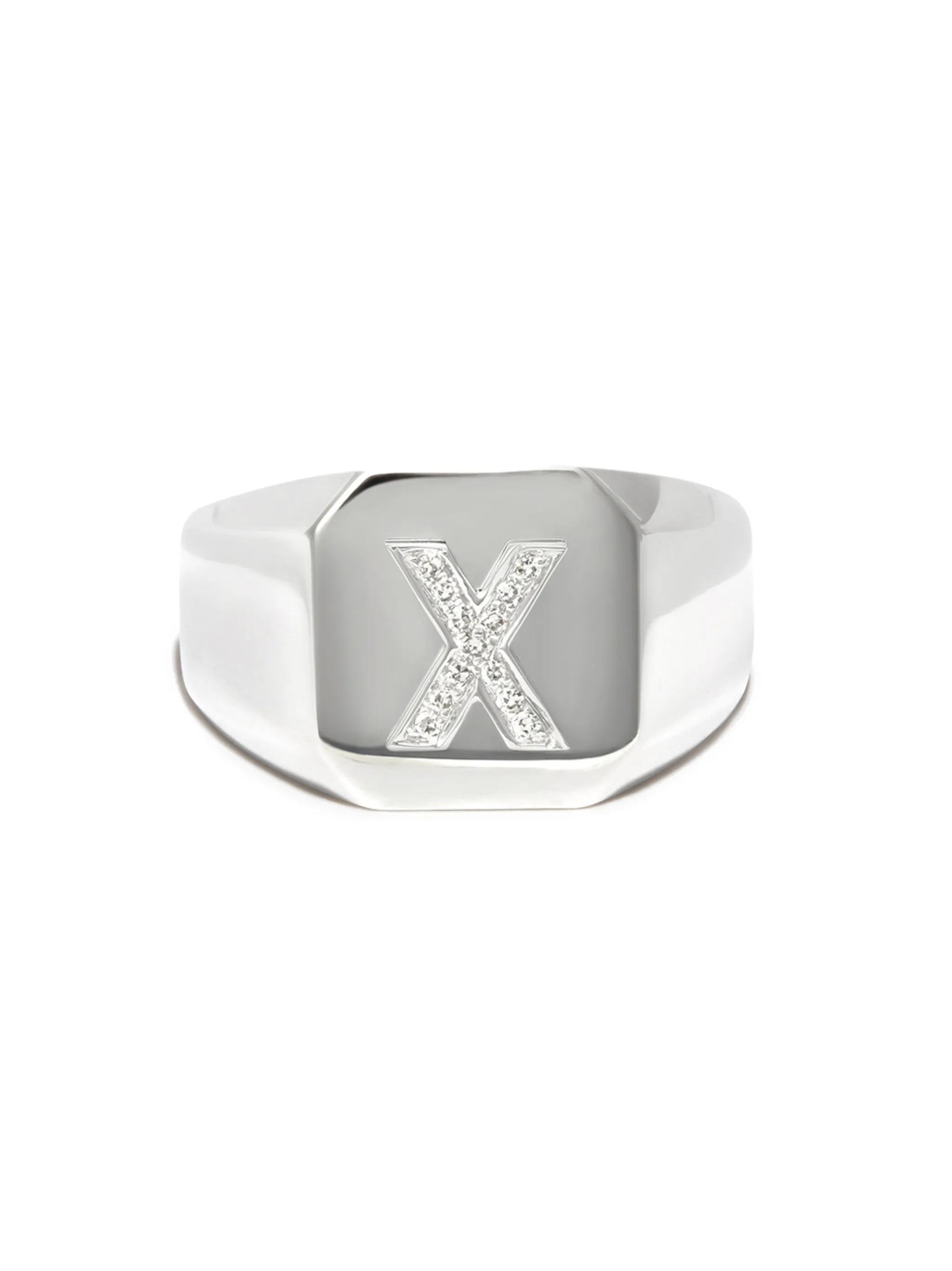 18kt white gold Champion ring