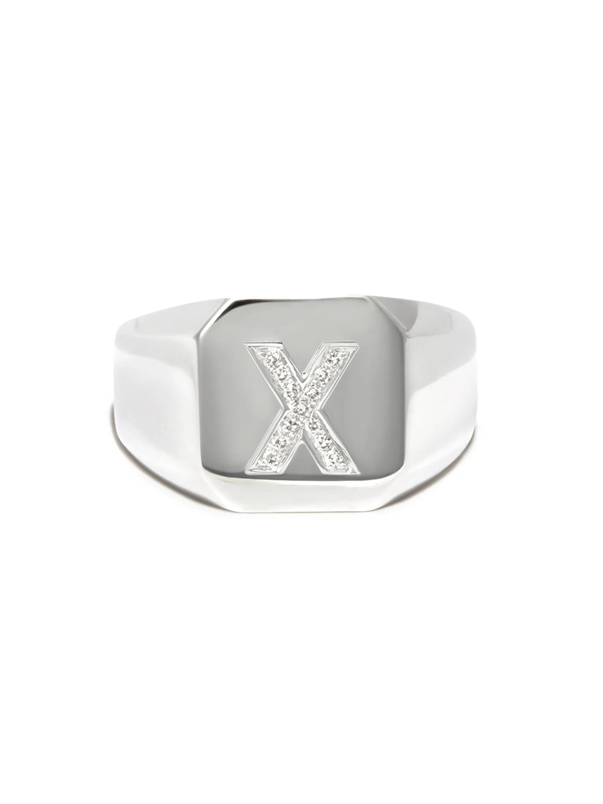 18kt white gold Champion ring