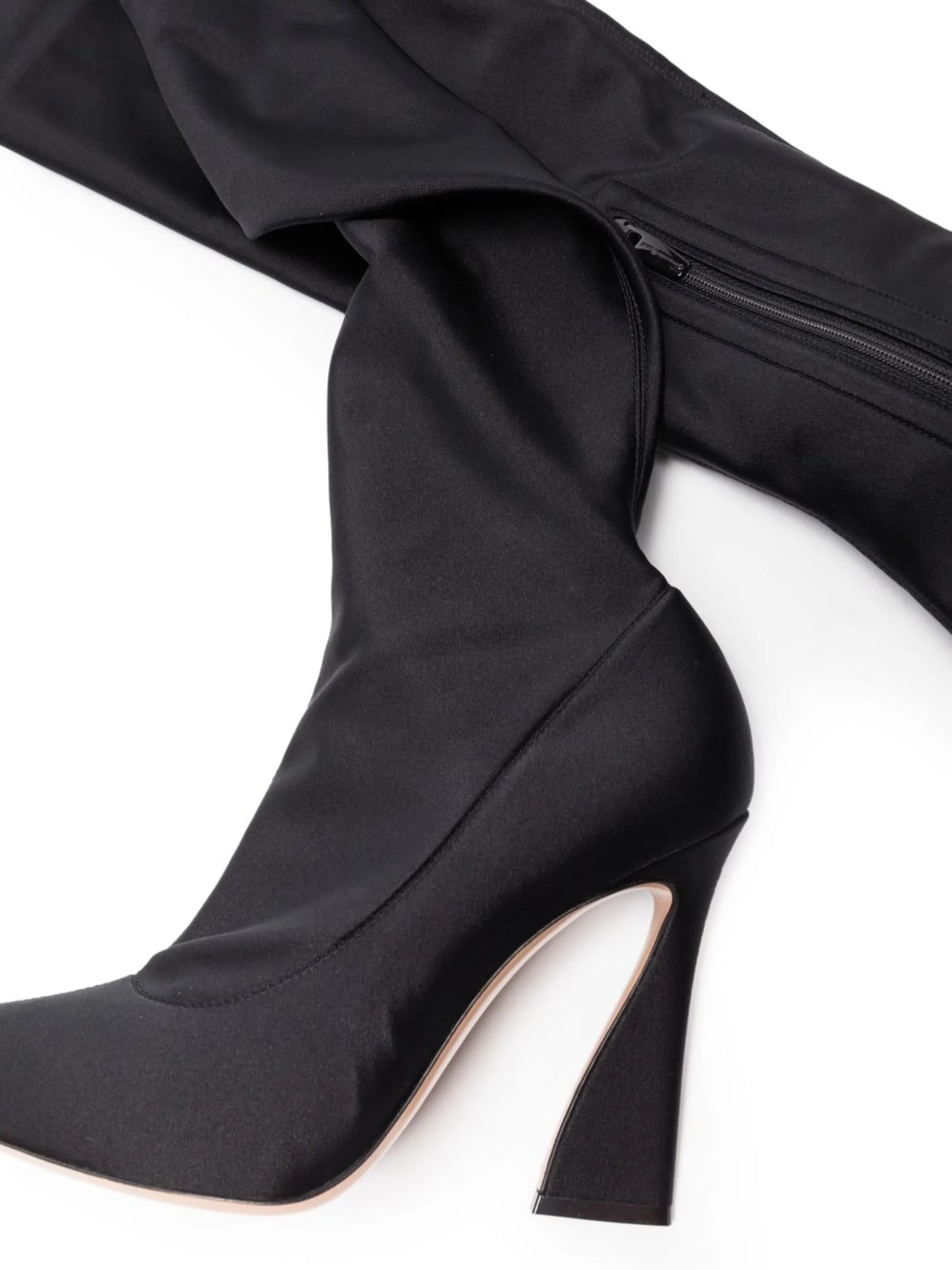 curved heel over-the-knee boots