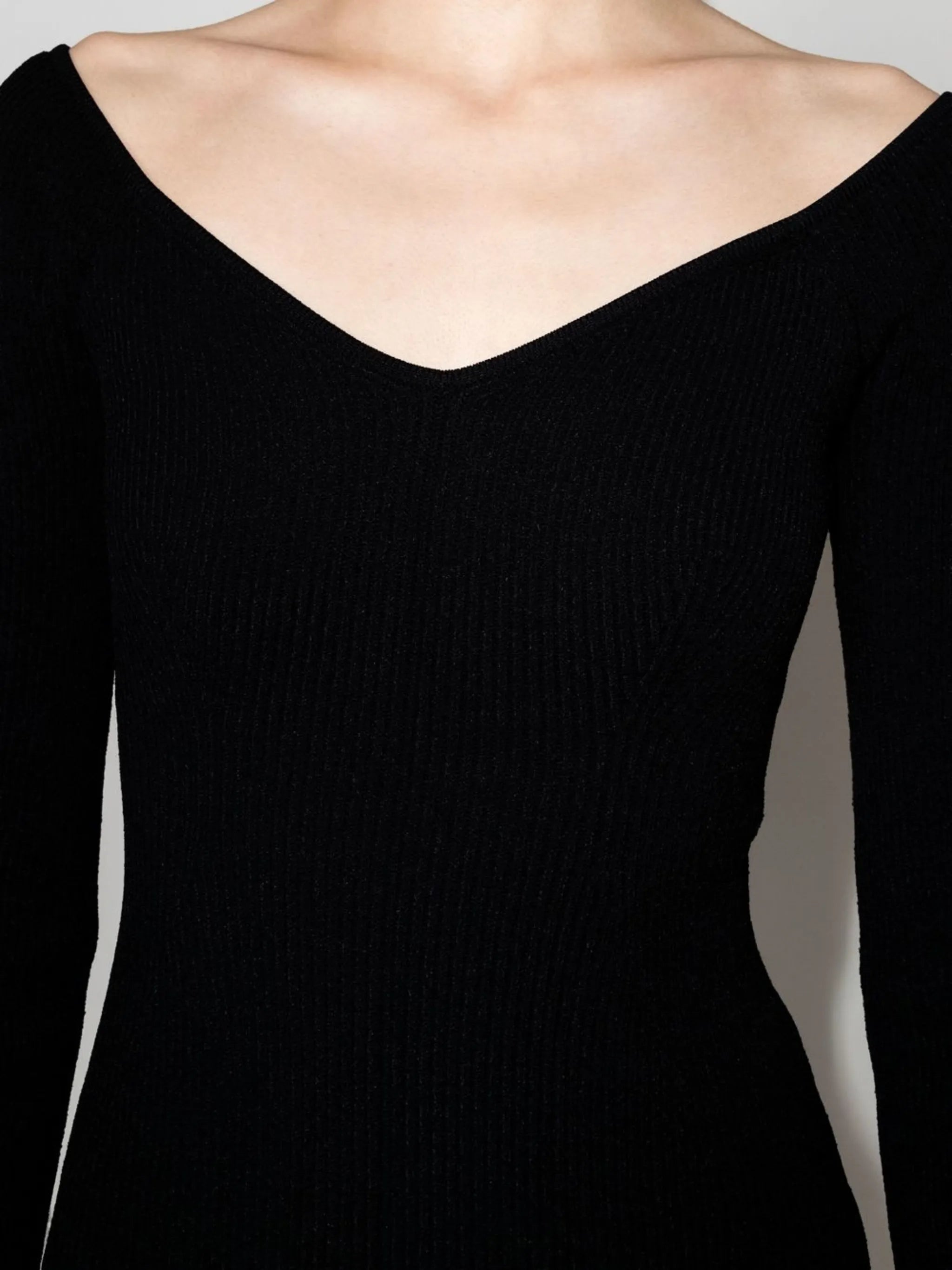 The Pia ribbed-knit midi dress