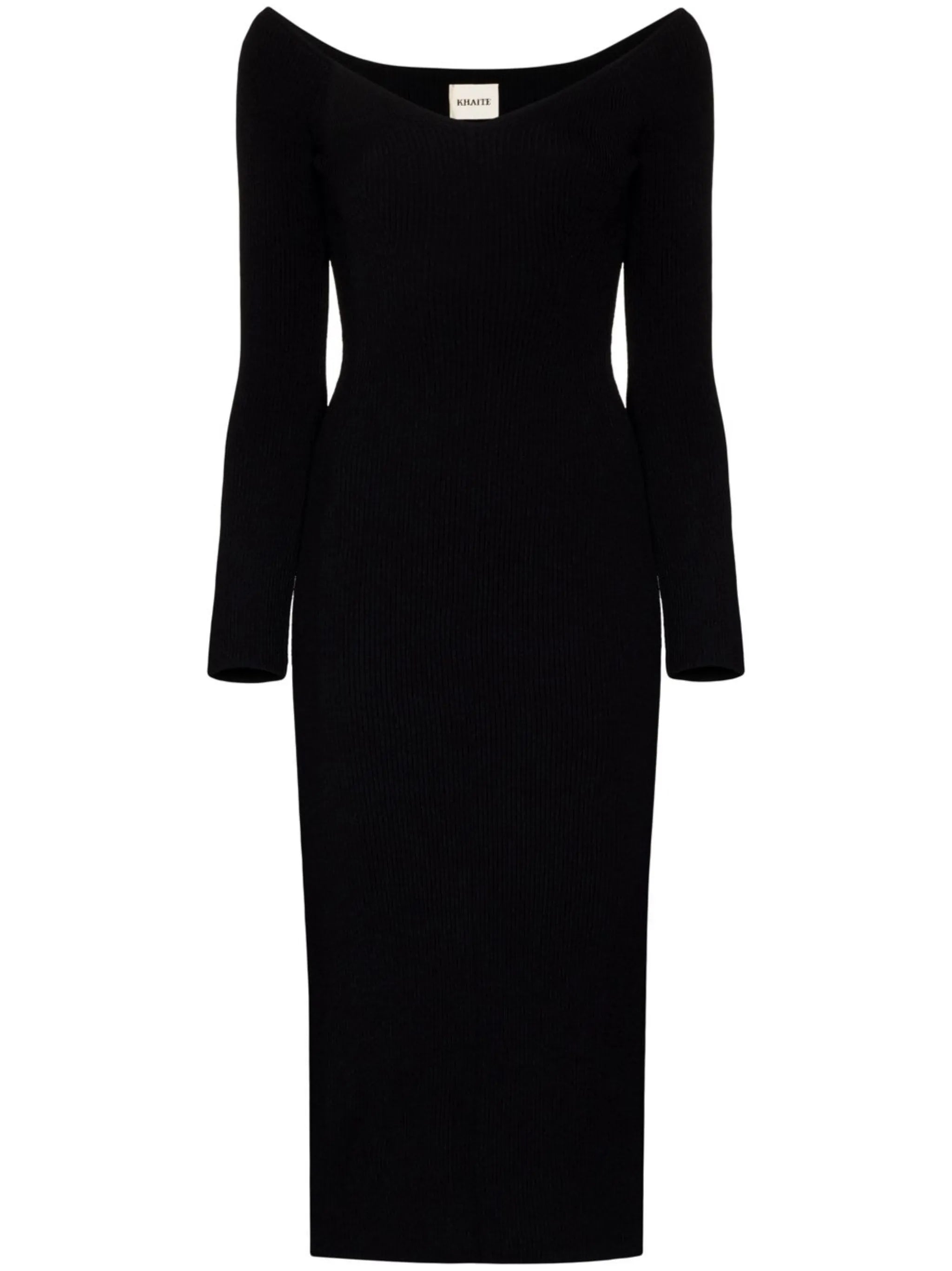 The Pia ribbed-knit midi dress