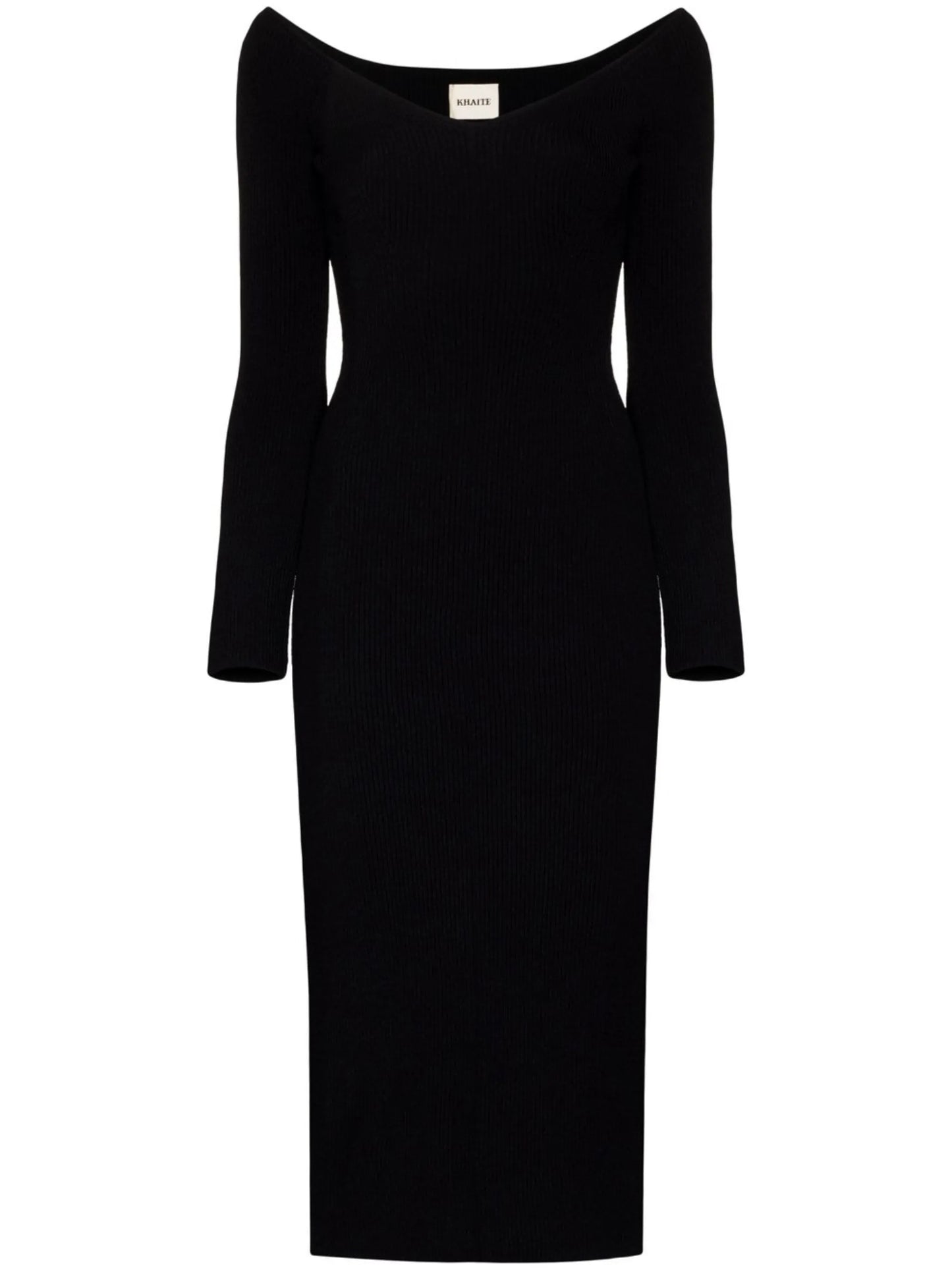 The Pia ribbed-knit midi dress