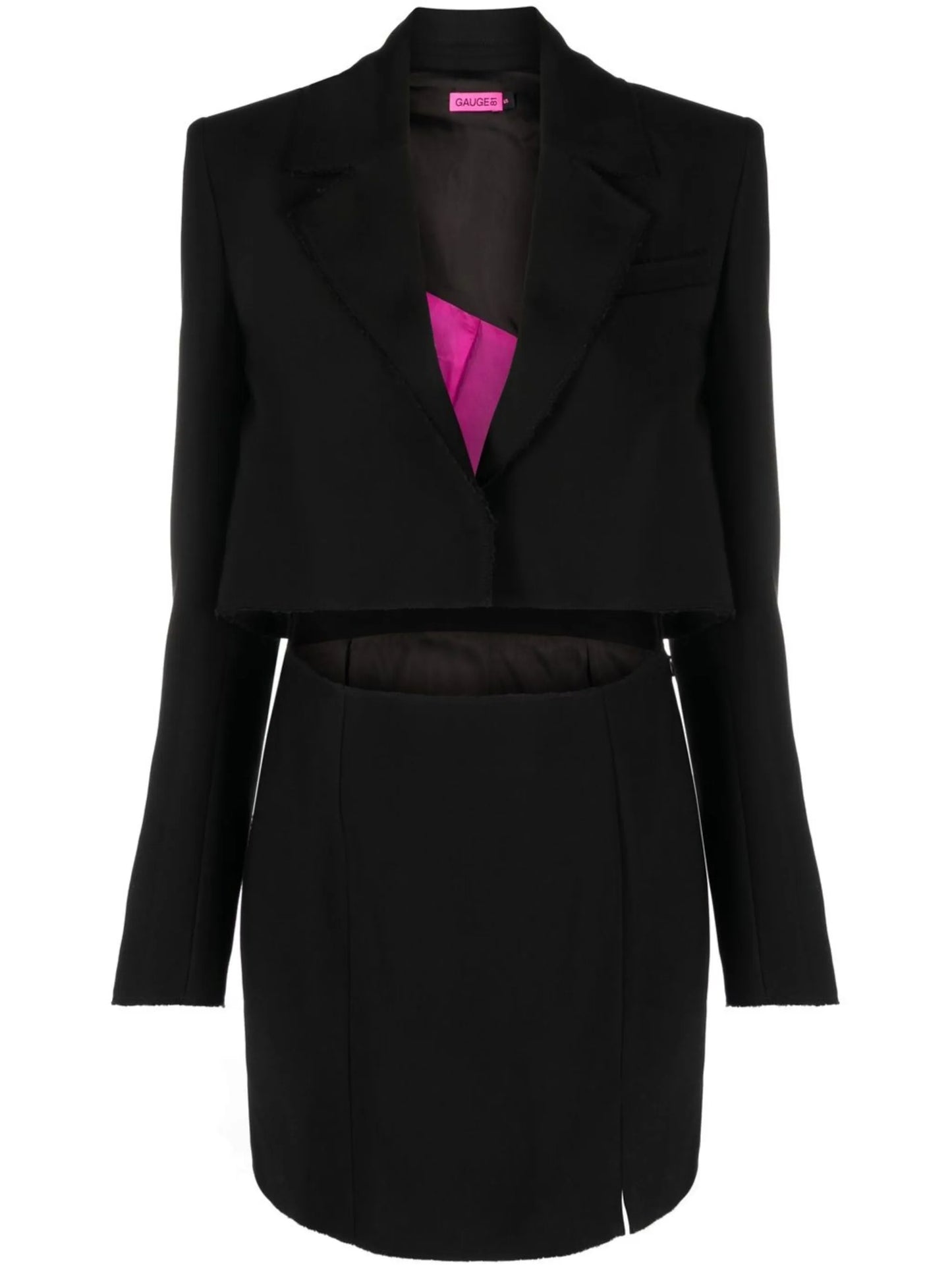 cut out-detail blazer dress