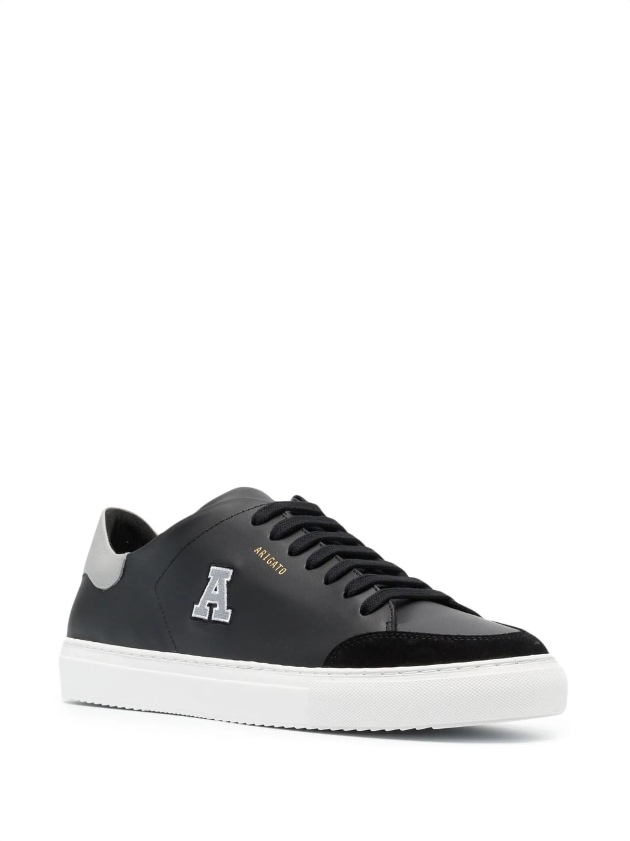 logo-patch lace-up sneakers