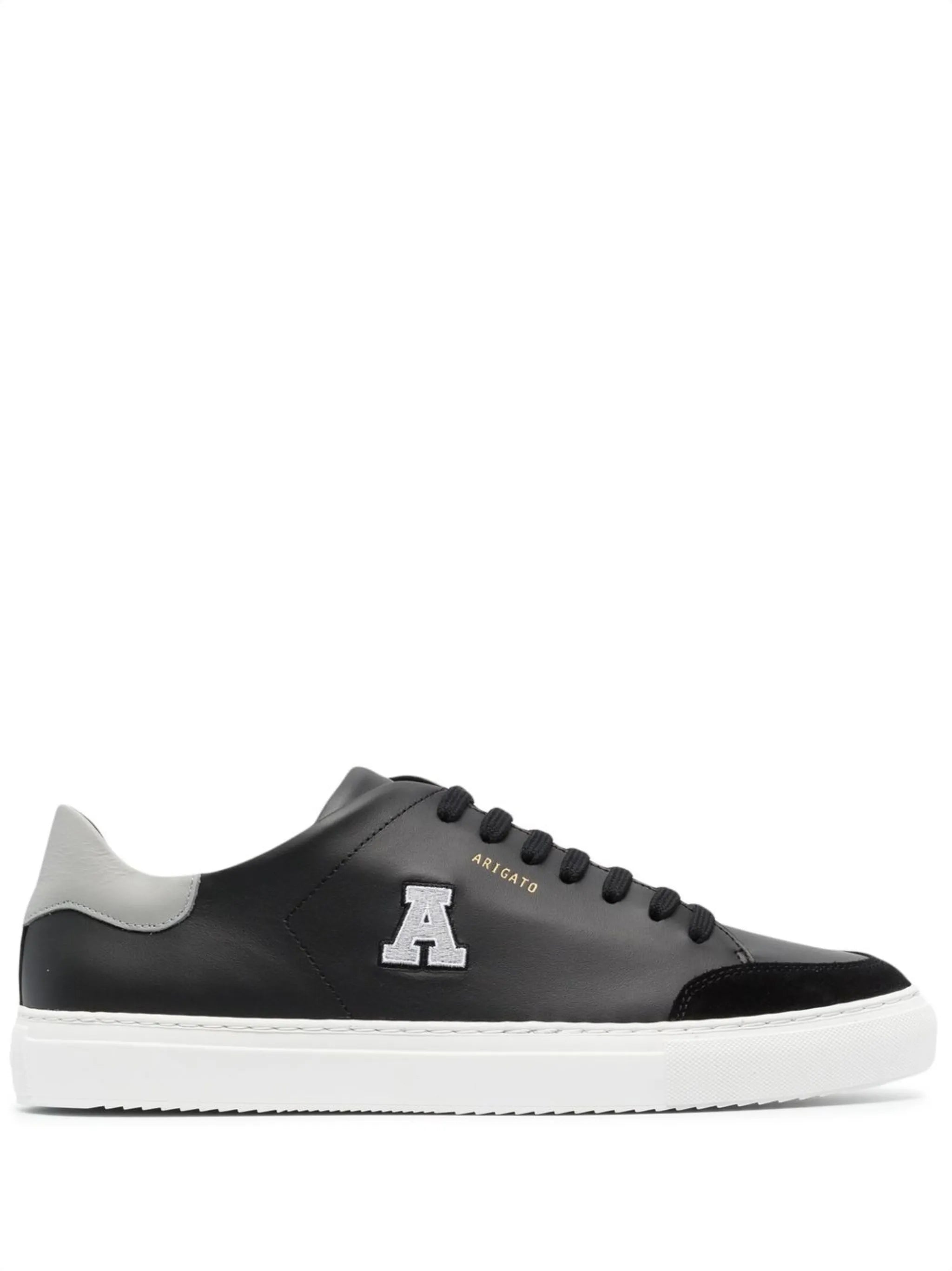 logo-patch lace-up sneakers