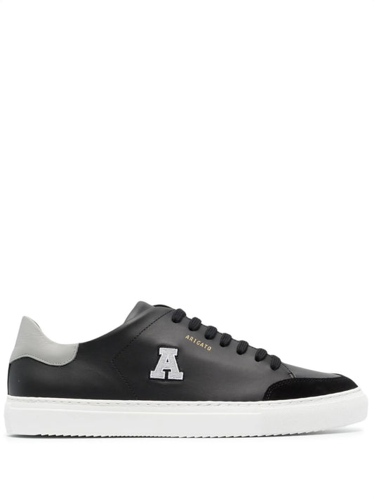 logo-patch lace-up sneakers