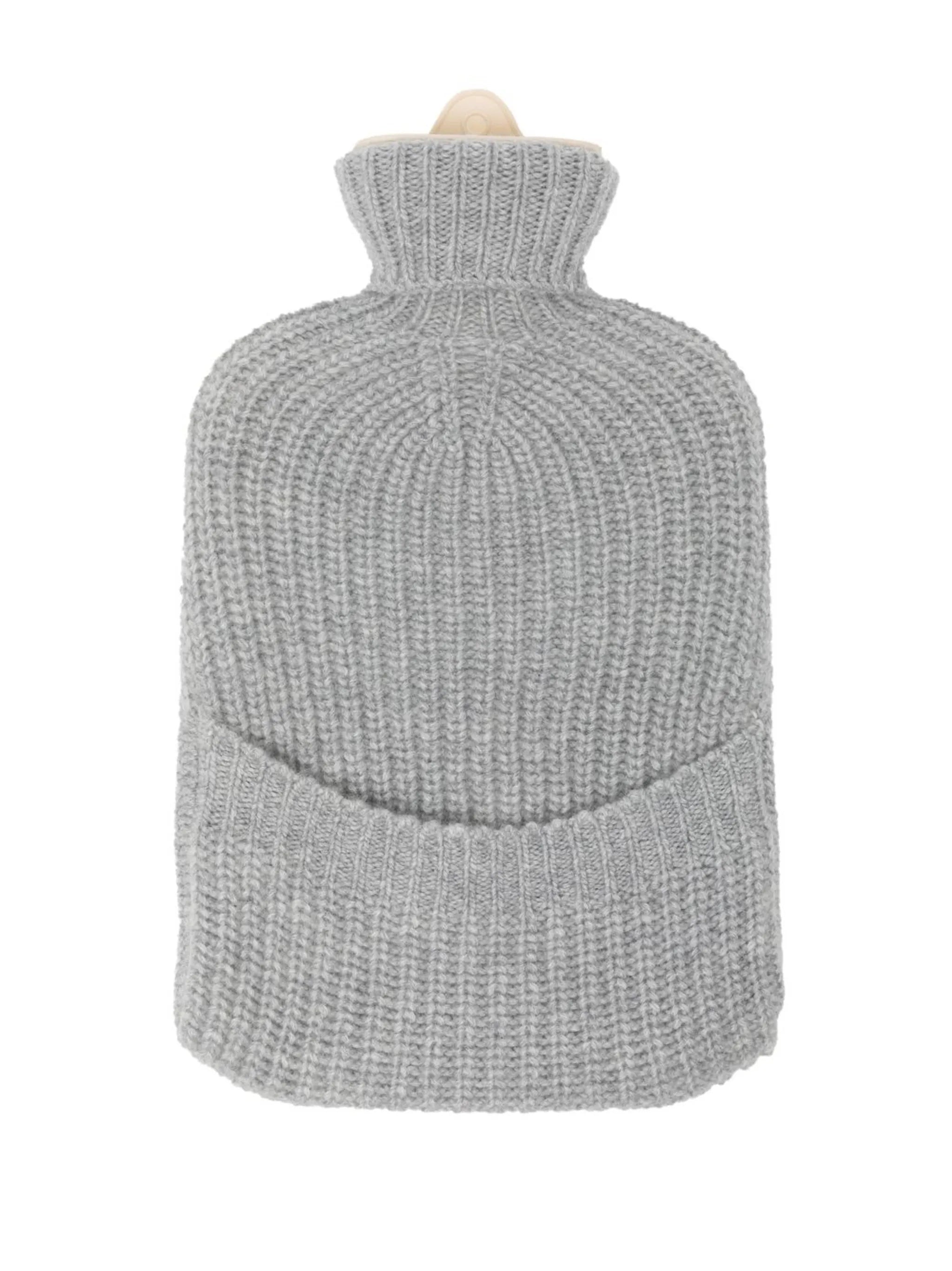 ribbed cashmere hot water bottle